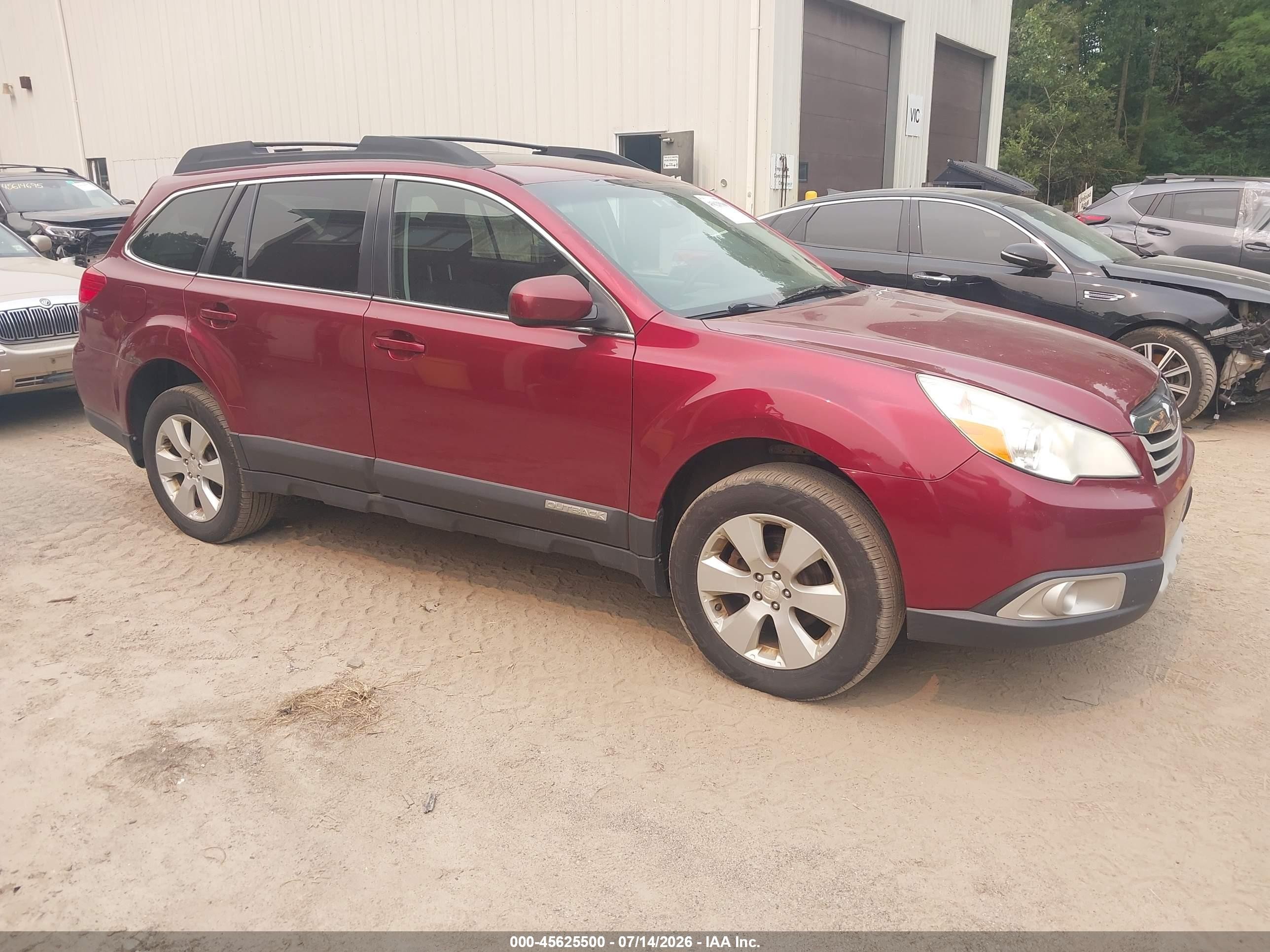 2012 Subaru Outback 2.5i Premium Темно-бордовый vin: 4S4BRBGC3C1252409