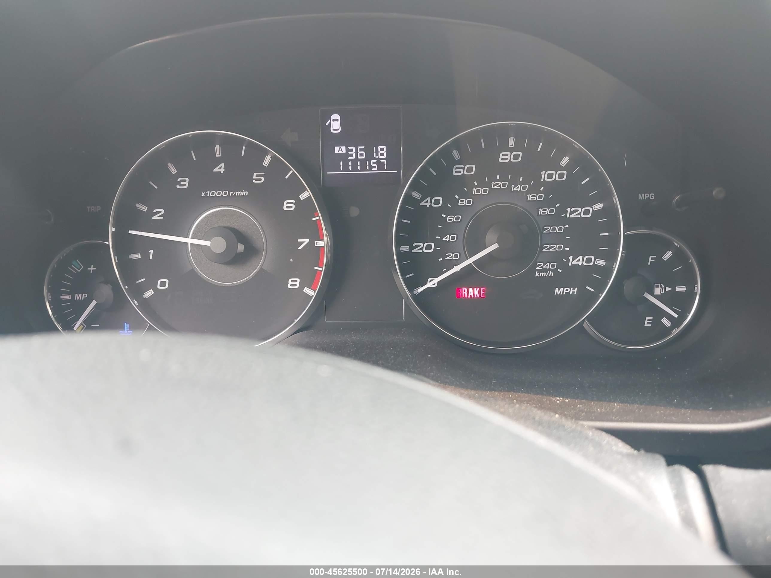 2012 Subaru Outback 2.5i Premium Темно-бордовый vin: 4S4BRBGC3C1252409