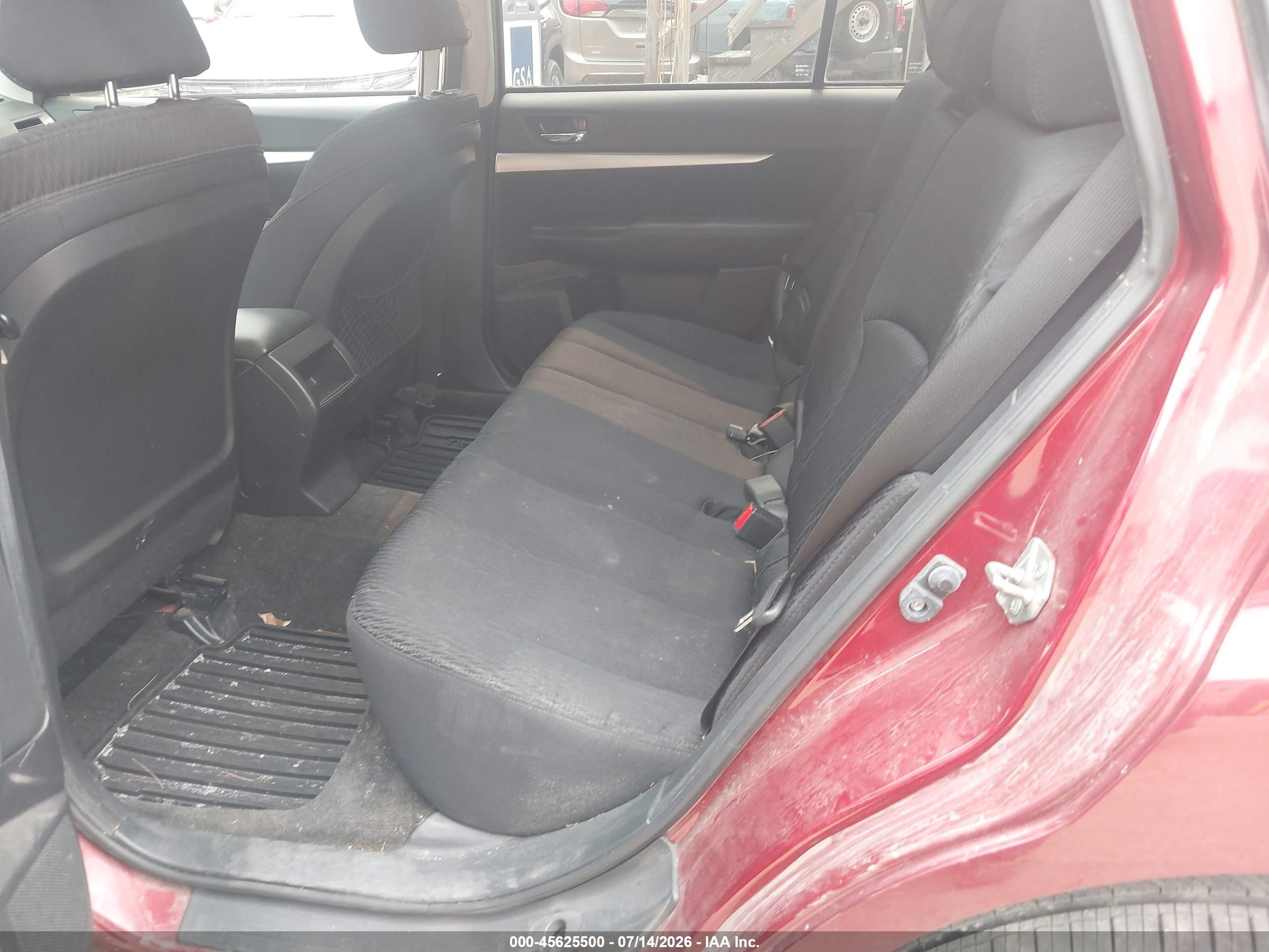 2012 Subaru Outback 2.5i Premium Темно-бордовый vin: 4S4BRBGC3C1252409