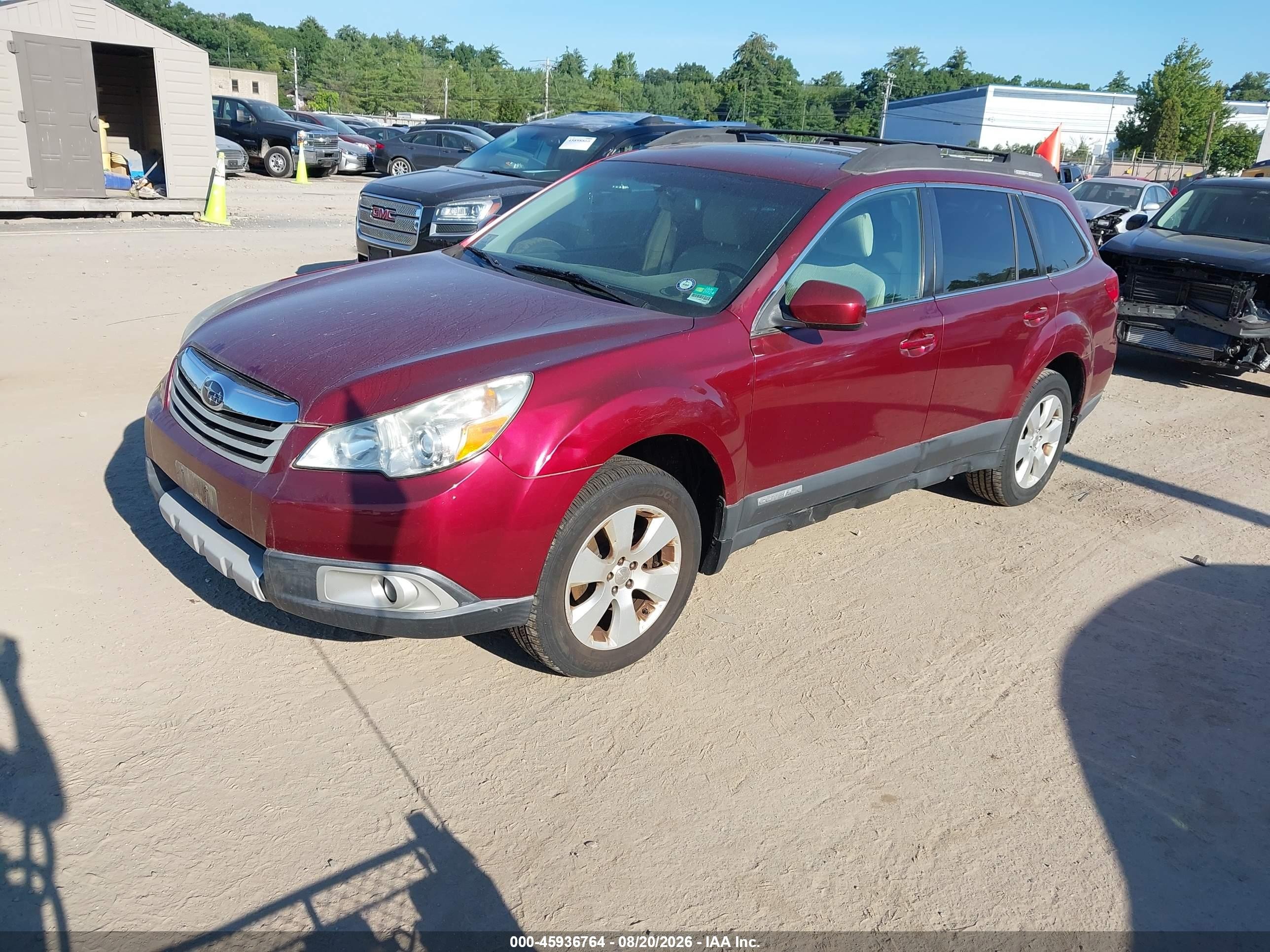 2011 Subaru Outback 2.5i Premium Red vin: 4S4BRBGC4B1446820