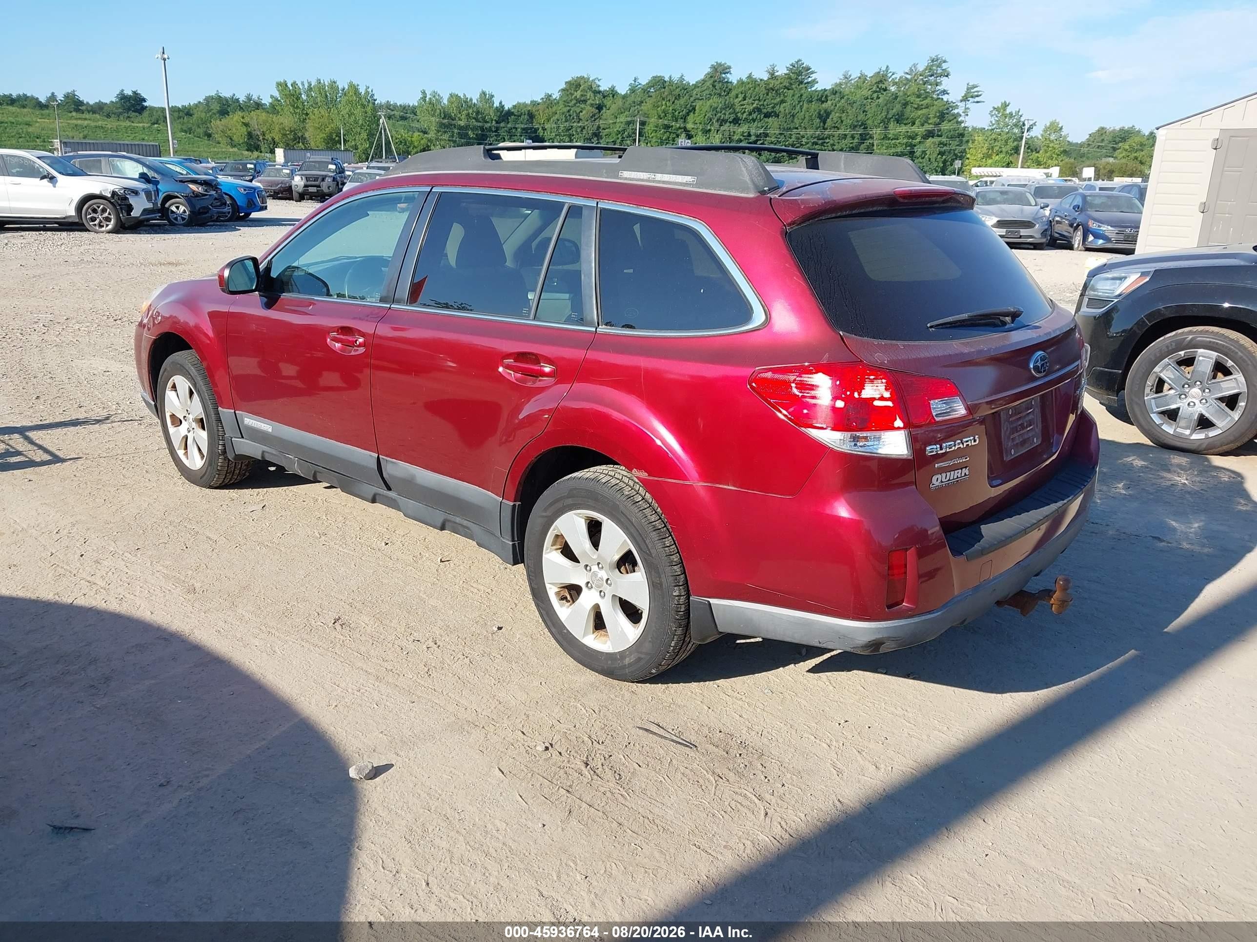 2011 Subaru Outback 2.5i Premium Red vin: 4S4BRBGC4B1446820