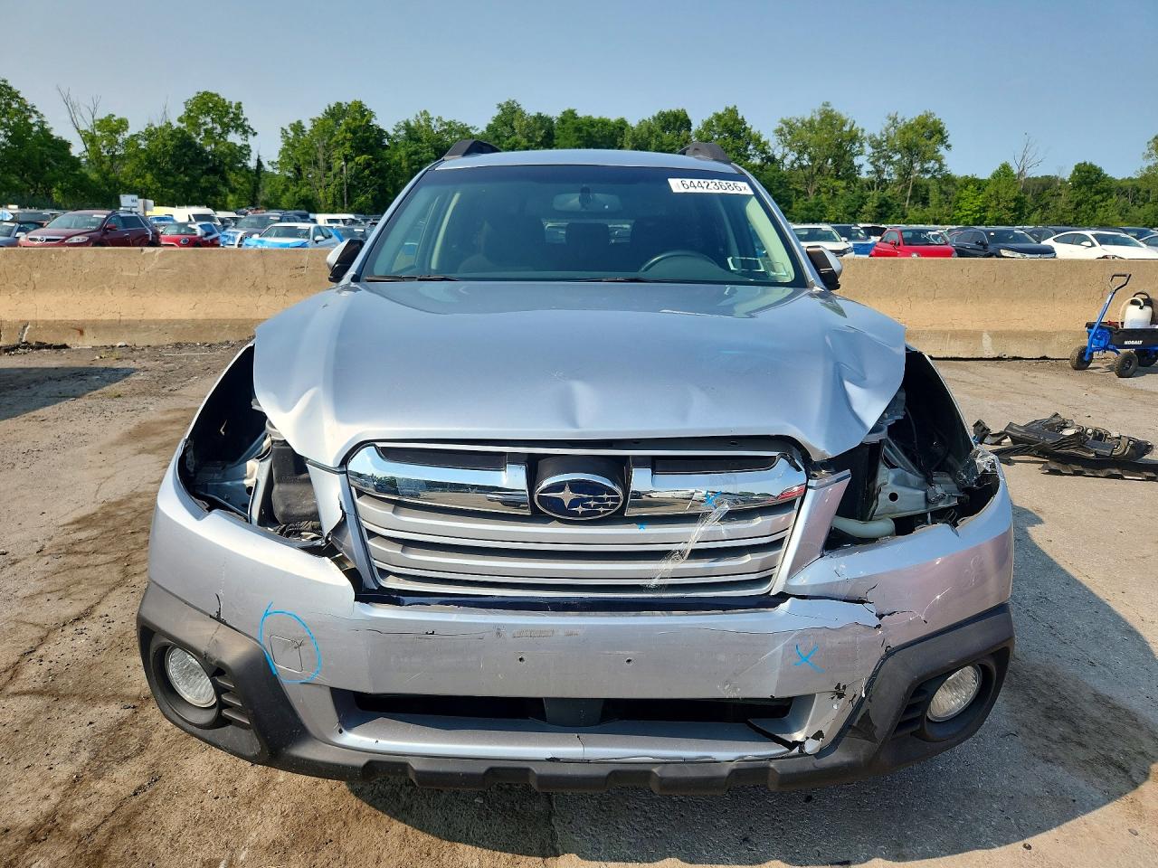 2013 Subaru Outback 2.5i Premium Silver vin: 4S4BRBGC4D3226777