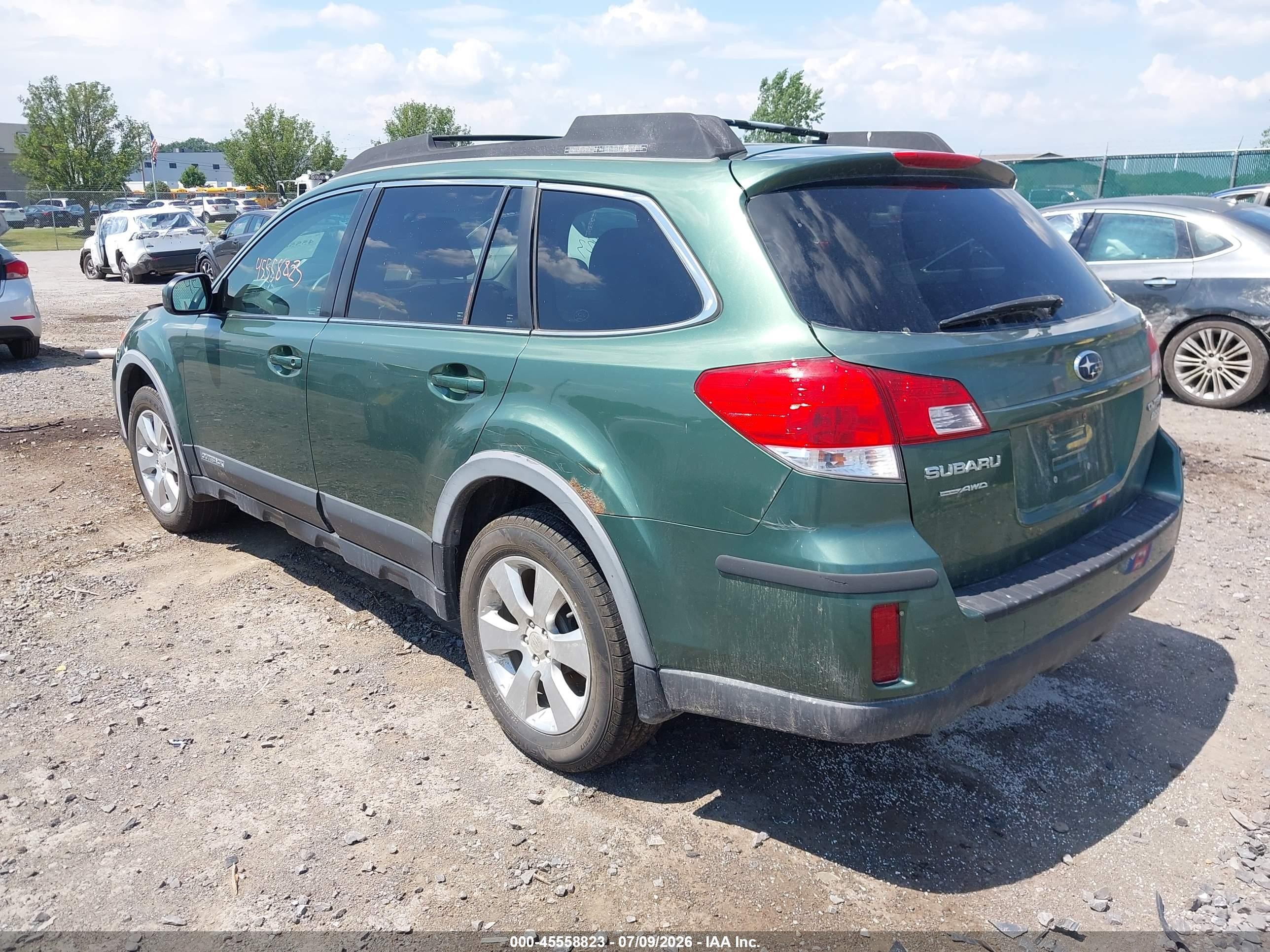 2010 Subaru Outback 2.5i Premium Зеленый vin: 4S4BRBGC5A3327287