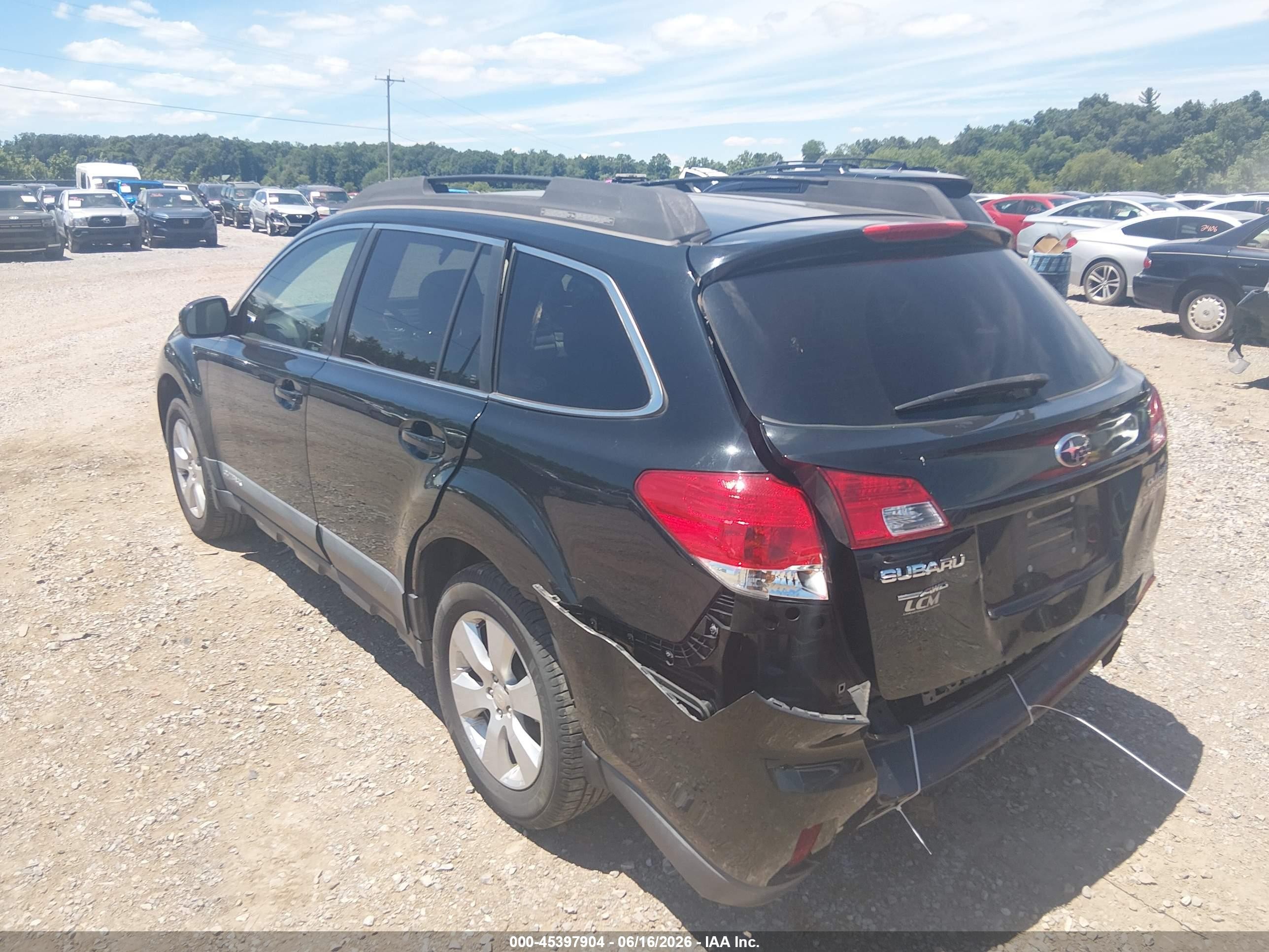 2010 Subaru Outback 2.5i Premium Черный vin: 4S4BRBGC5A3354909