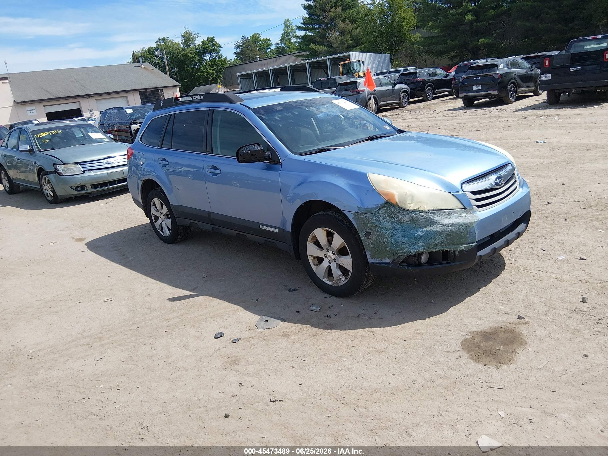 2010 Subaru Outback 2.5i Premium Blue vin: 4S4BRBGC5A3356028