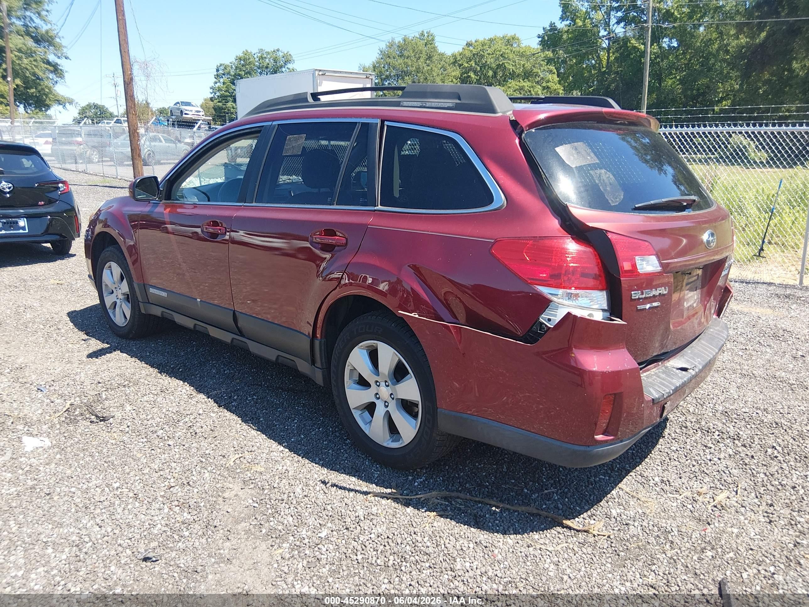 2011 Subaru Outback 2.5i Premium Red vin: 4S4BRBGC5B3403799