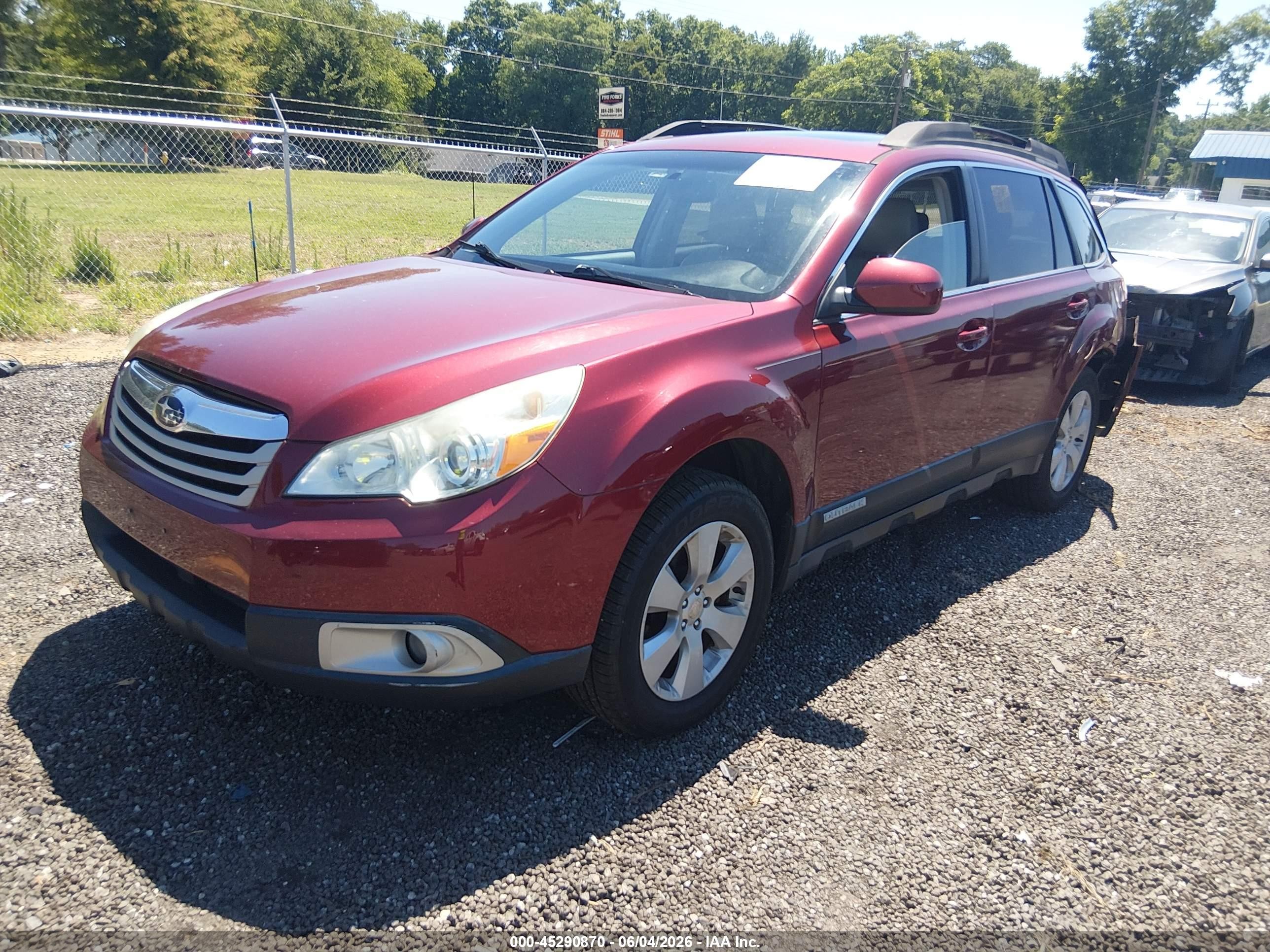 2011 Subaru Outback 2.5i Premium Red vin: 4S4BRBGC5B3403799