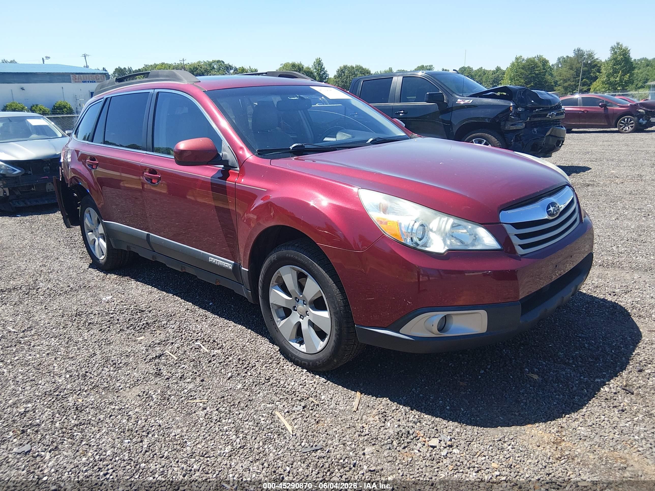 2011 Subaru Outback 2.5i Premium Red vin: 4S4BRBGC5B3403799