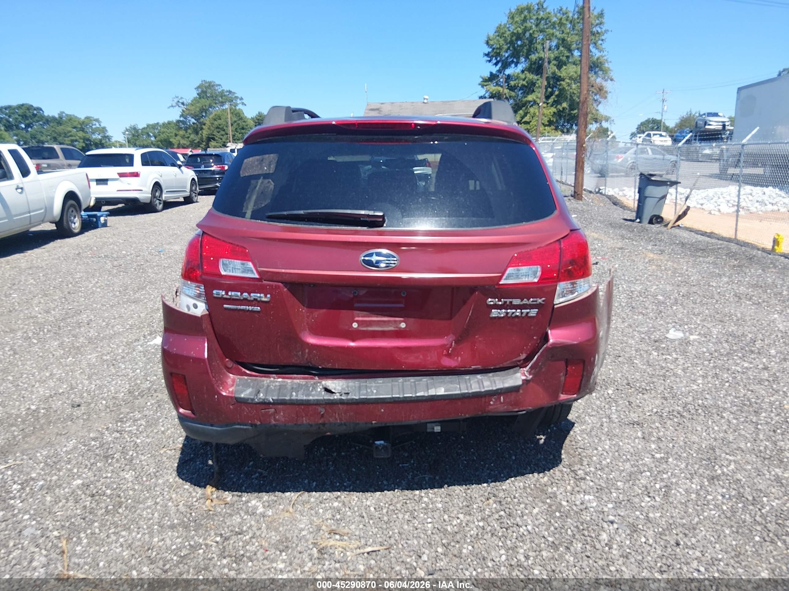 2011 Subaru Outback 2.5i Premium Red vin: 4S4BRBGC5B3403799