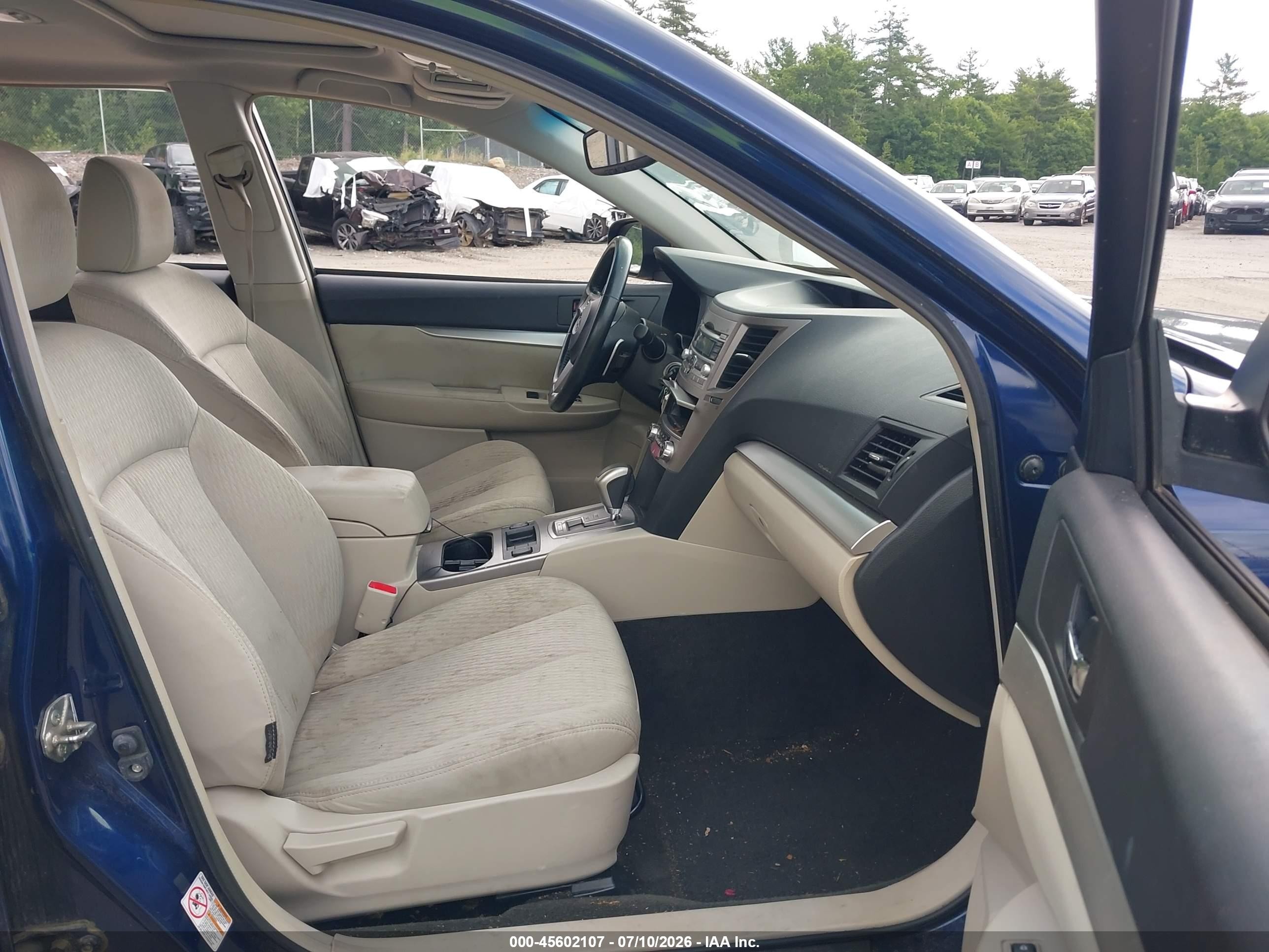 2011 Subaru Outback 2.5i Premium Синий vin: 4S4BRBGC5B3410896