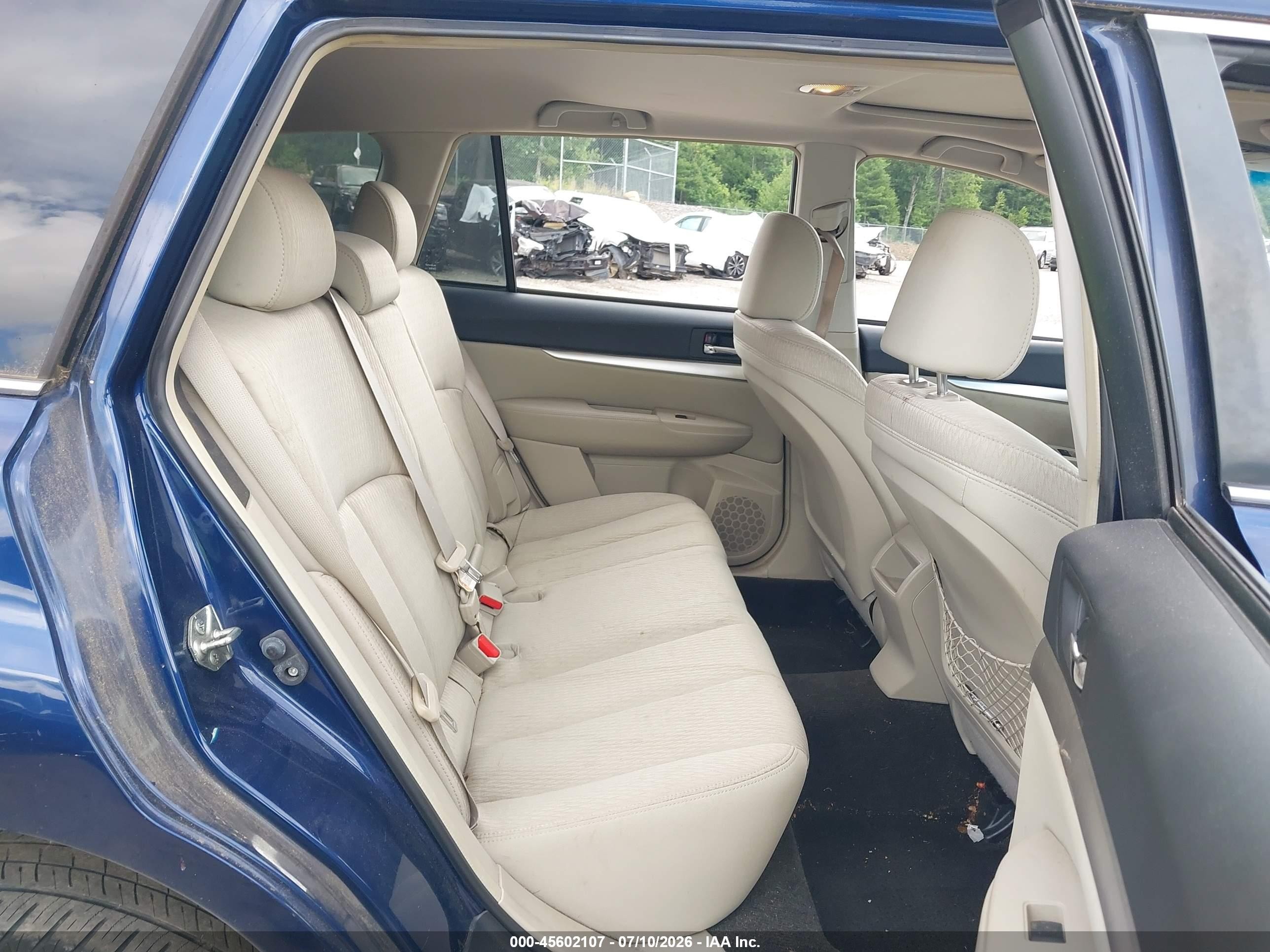 2011 Subaru Outback 2.5i Premium Синий vin: 4S4BRBGC5B3410896
