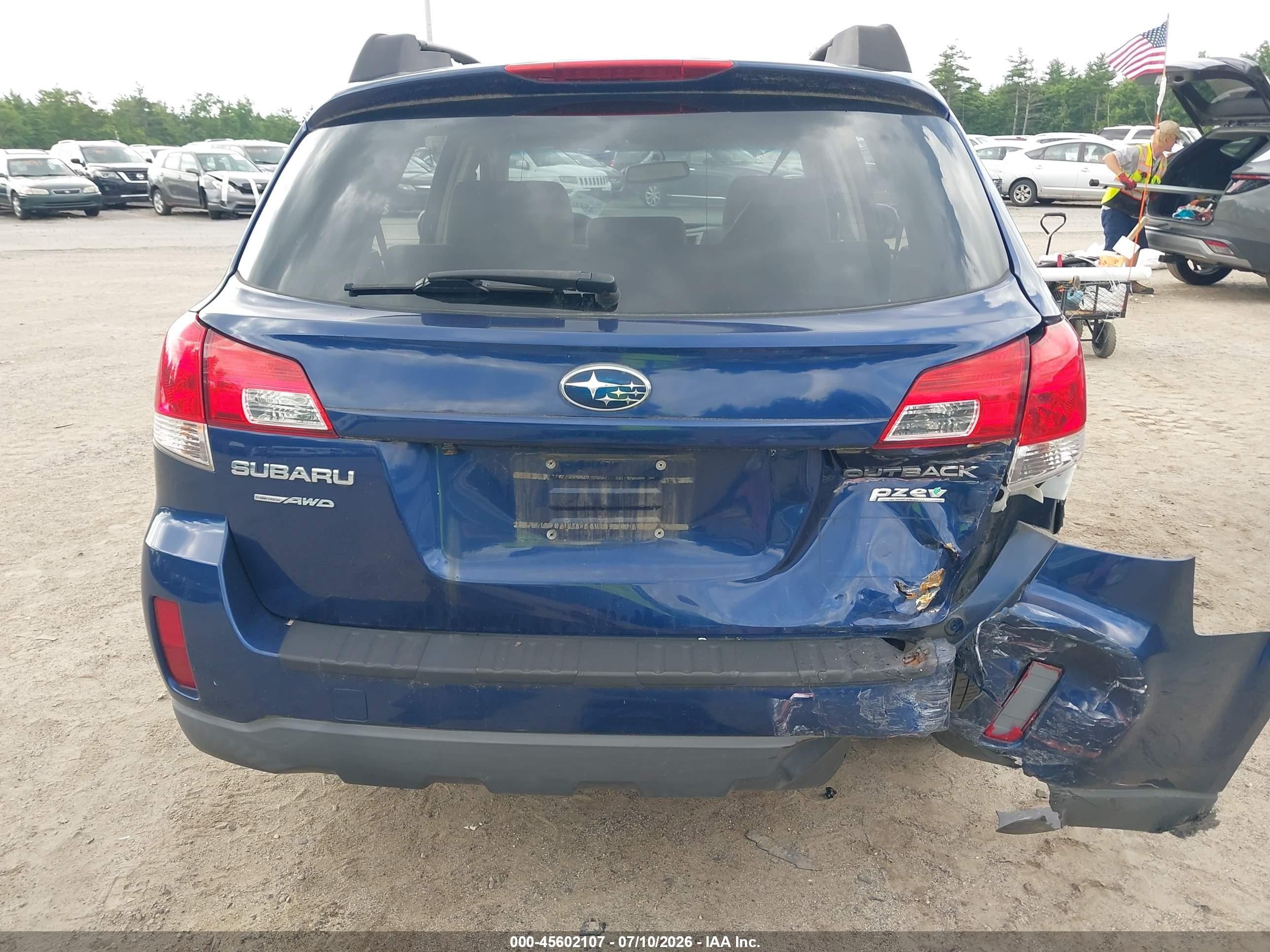 2011 Subaru Outback 2.5i Premium Синий vin: 4S4BRBGC5B3410896