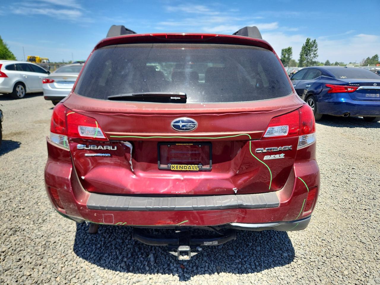 2011 Subaru Outback 2.5i Premium Red vin: 4S4BRBGC5B3416892