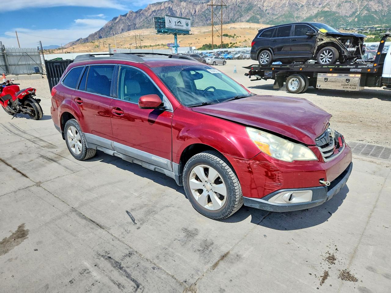 2011 Subaru Outback 2.5i Premium Red vin: 4S4BRBGC5B3438388