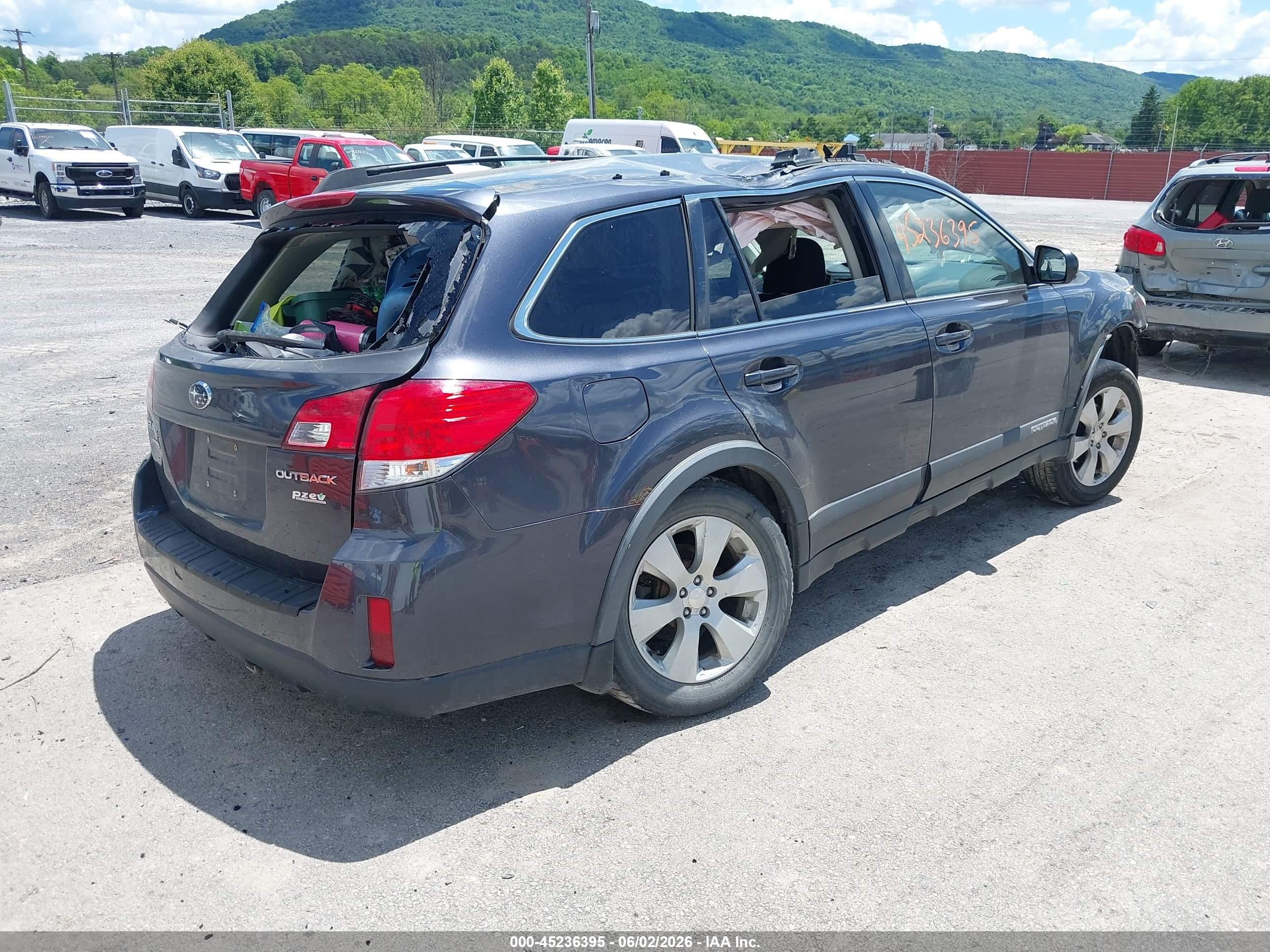 2012 Subaru Outback 2.5i Premium Gray vin: 4S4BRBGC5C3271855