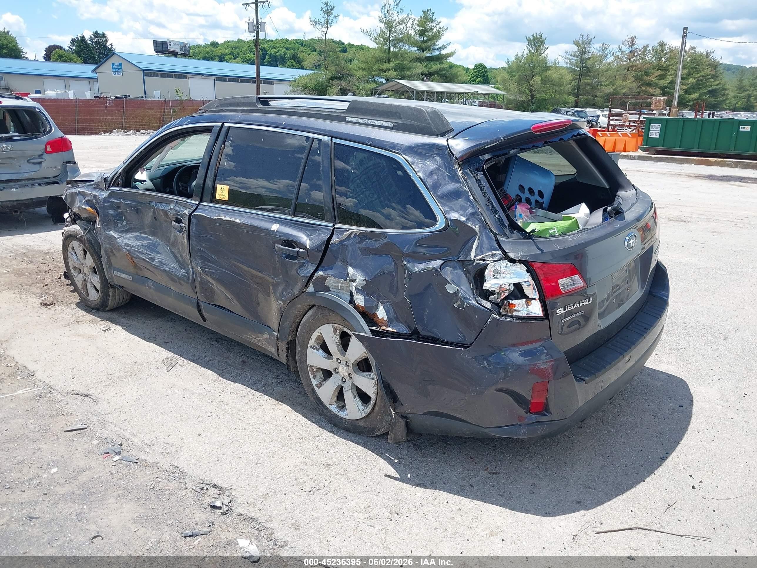 2012 Subaru Outback 2.5i Premium Gray vin: 4S4BRBGC5C3271855