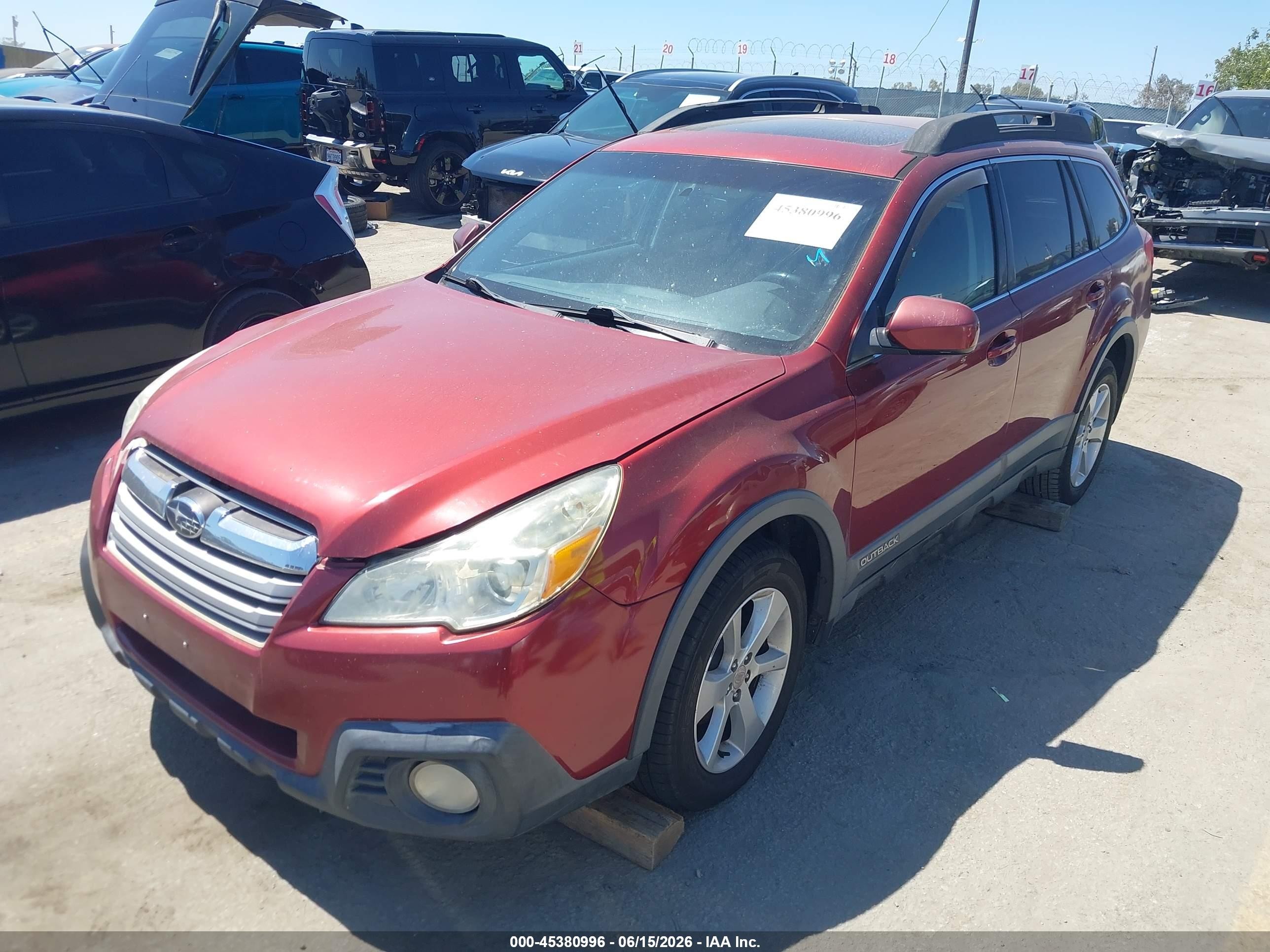 2013 Subaru Outback 2.5i Premium Red vin: 4S4BRBGC5D3268701