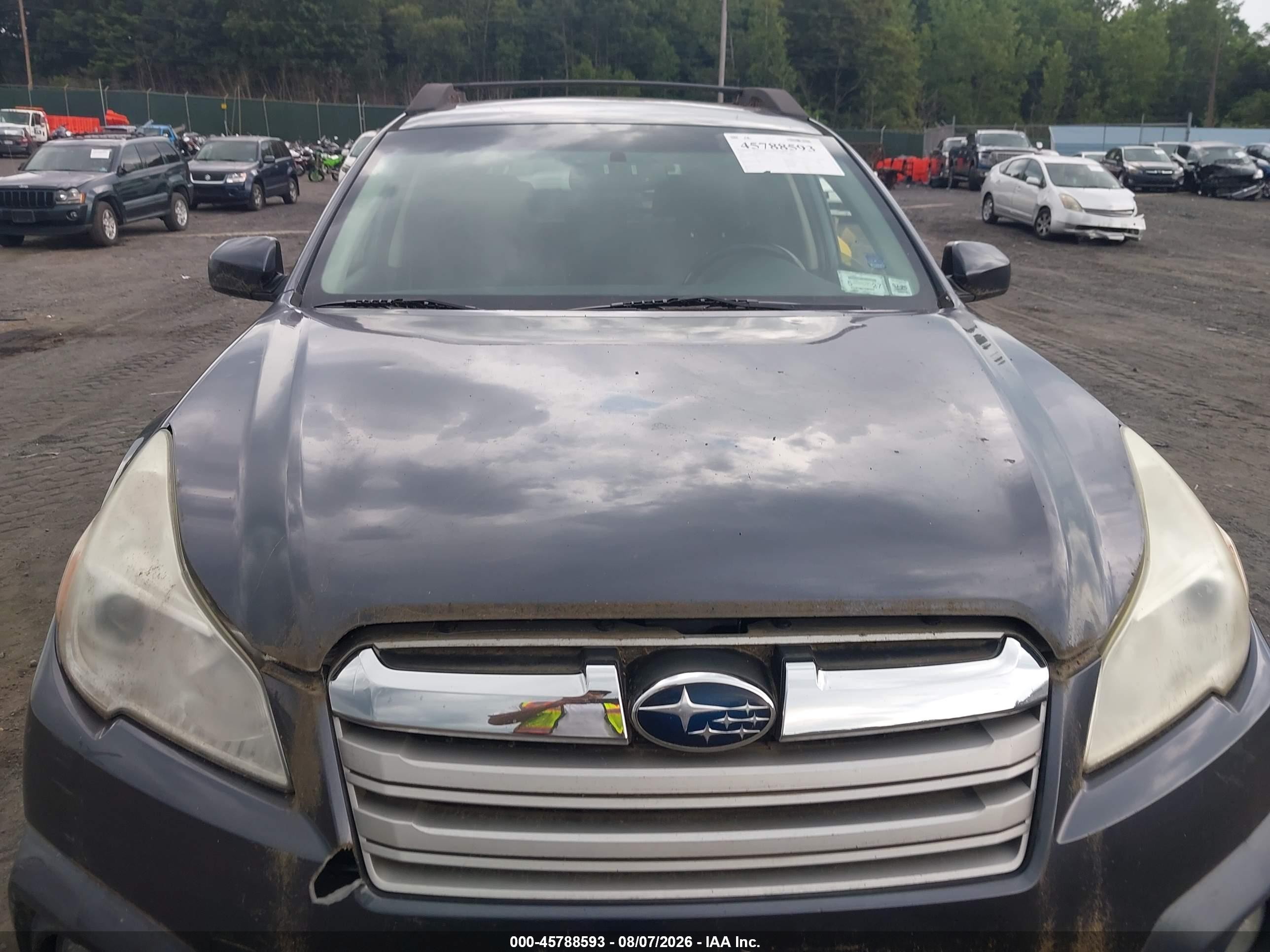 2013 Subaru Outback 2.5i Premium Gray vin: 4S4BRBGC5D3320411