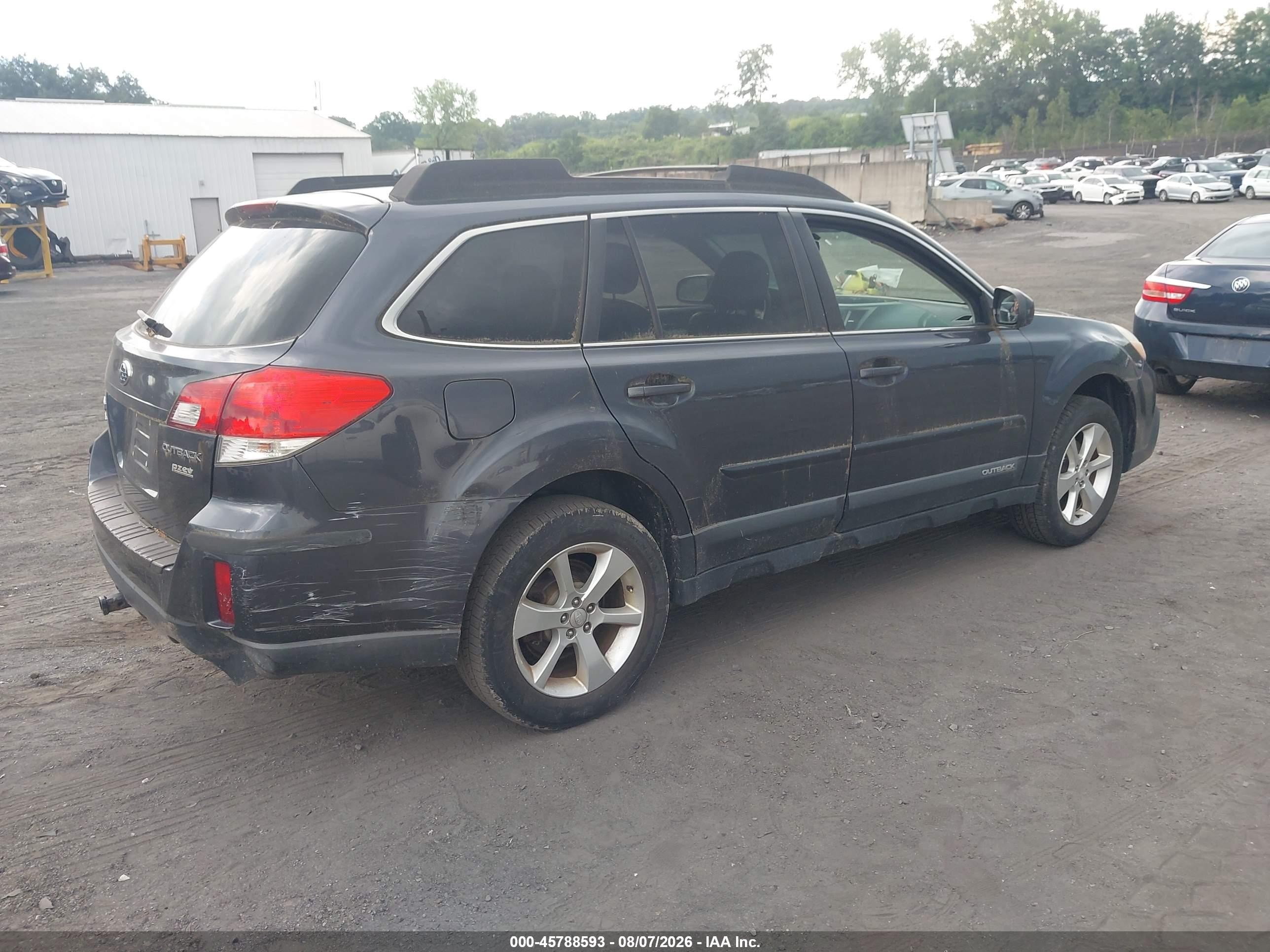 2013 Subaru Outback 2.5i Premium Gray vin: 4S4BRBGC5D3320411