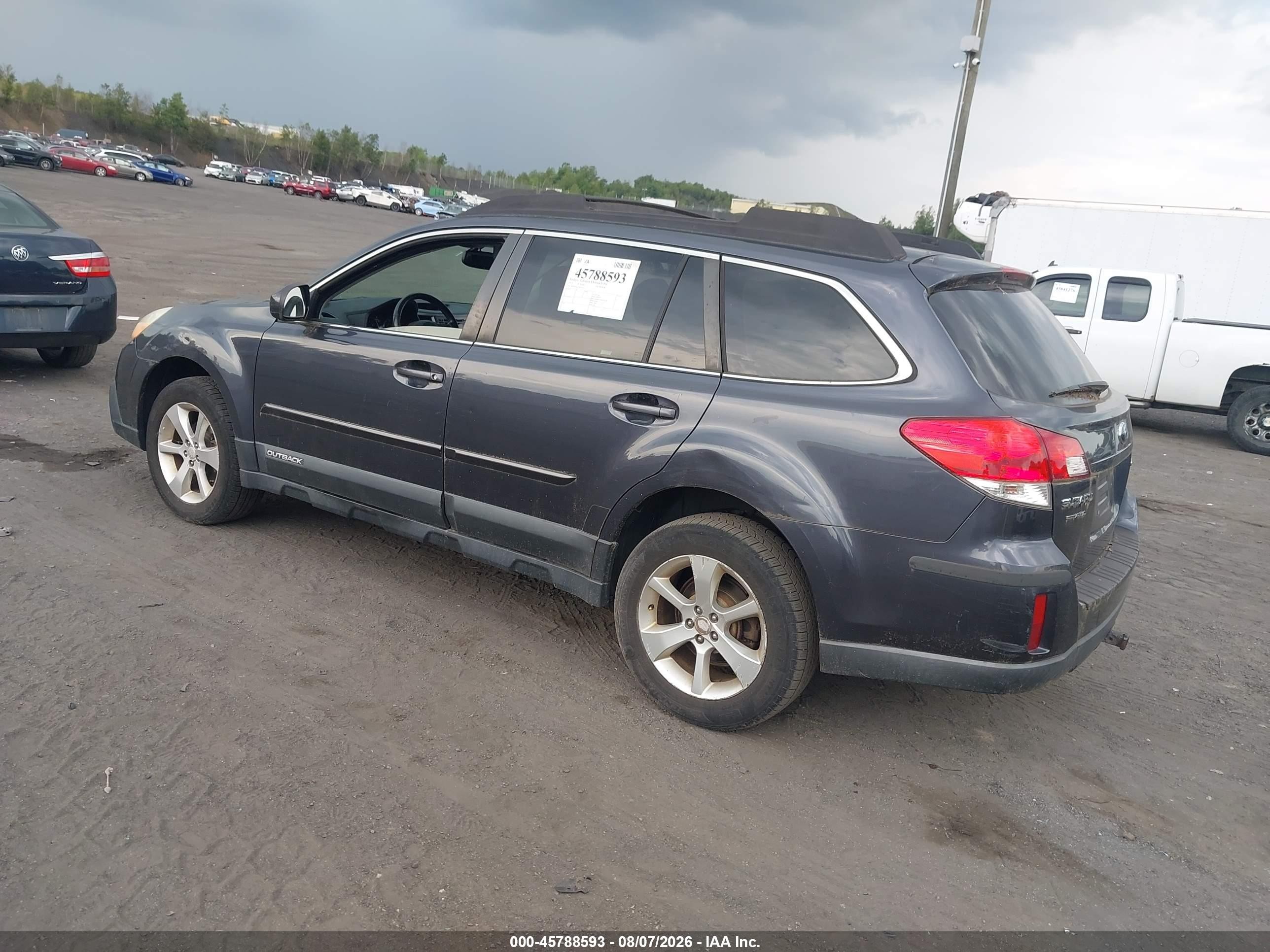 2013 Subaru Outback 2.5i Premium Gray vin: 4S4BRBGC5D3320411