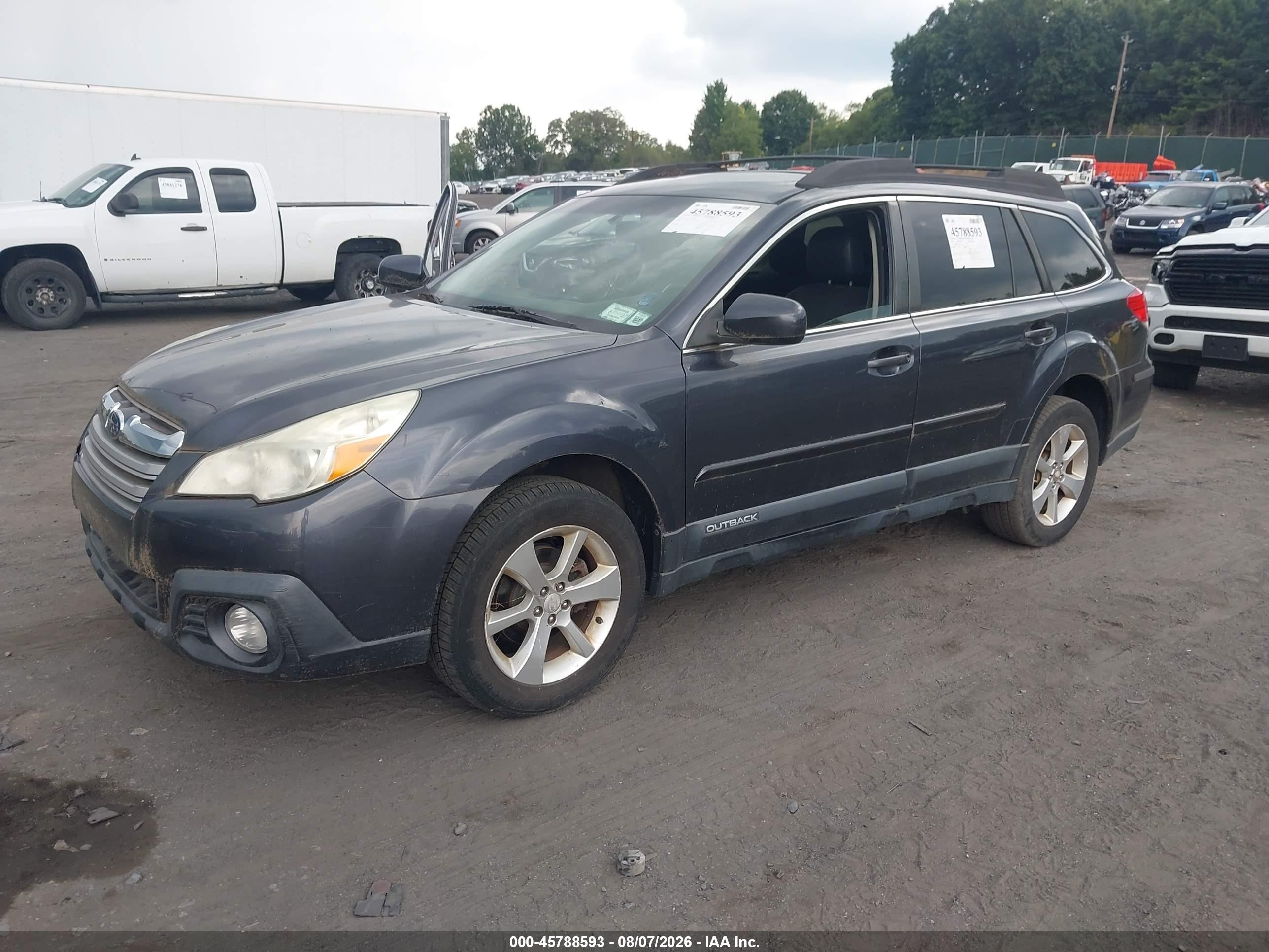 2013 Subaru Outback 2.5i Premium Gray vin: 4S4BRBGC5D3320411