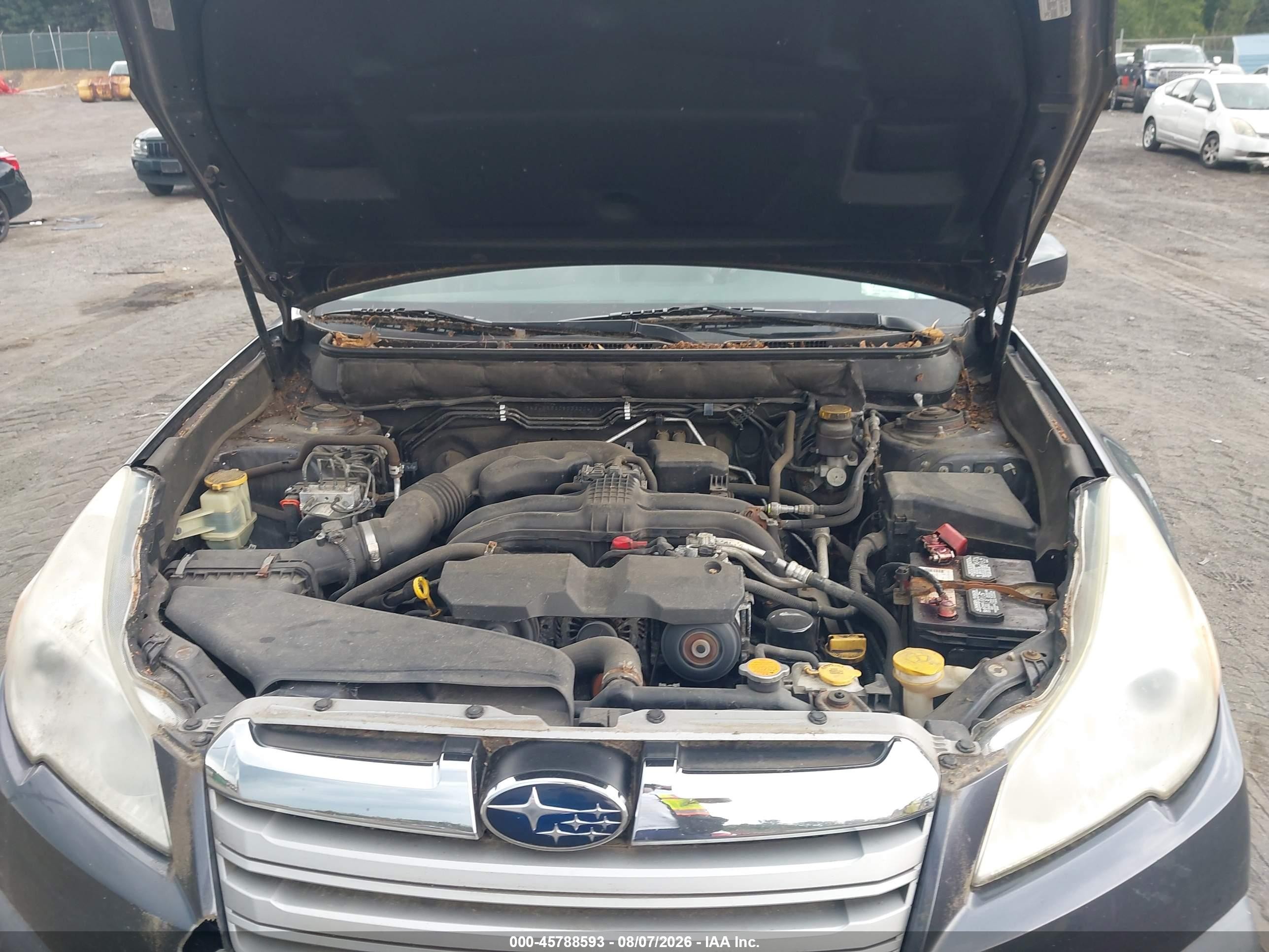 2013 Subaru Outback 2.5i Premium Gray vin: 4S4BRBGC5D3320411