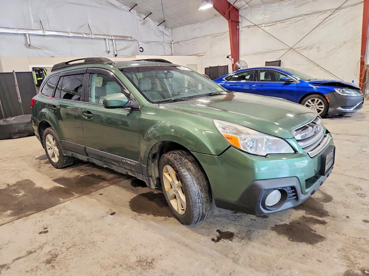 2013 Subaru Outback 2.5i Premium Зеленый vin: 4S4BRBGC6D3245489