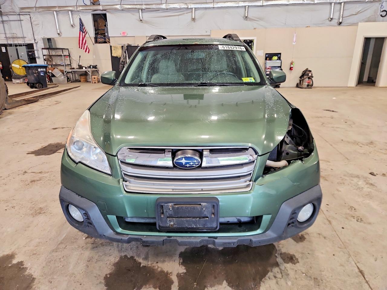 2013 Subaru Outback 2.5i Premium Зеленый vin: 4S4BRBGC6D3245489