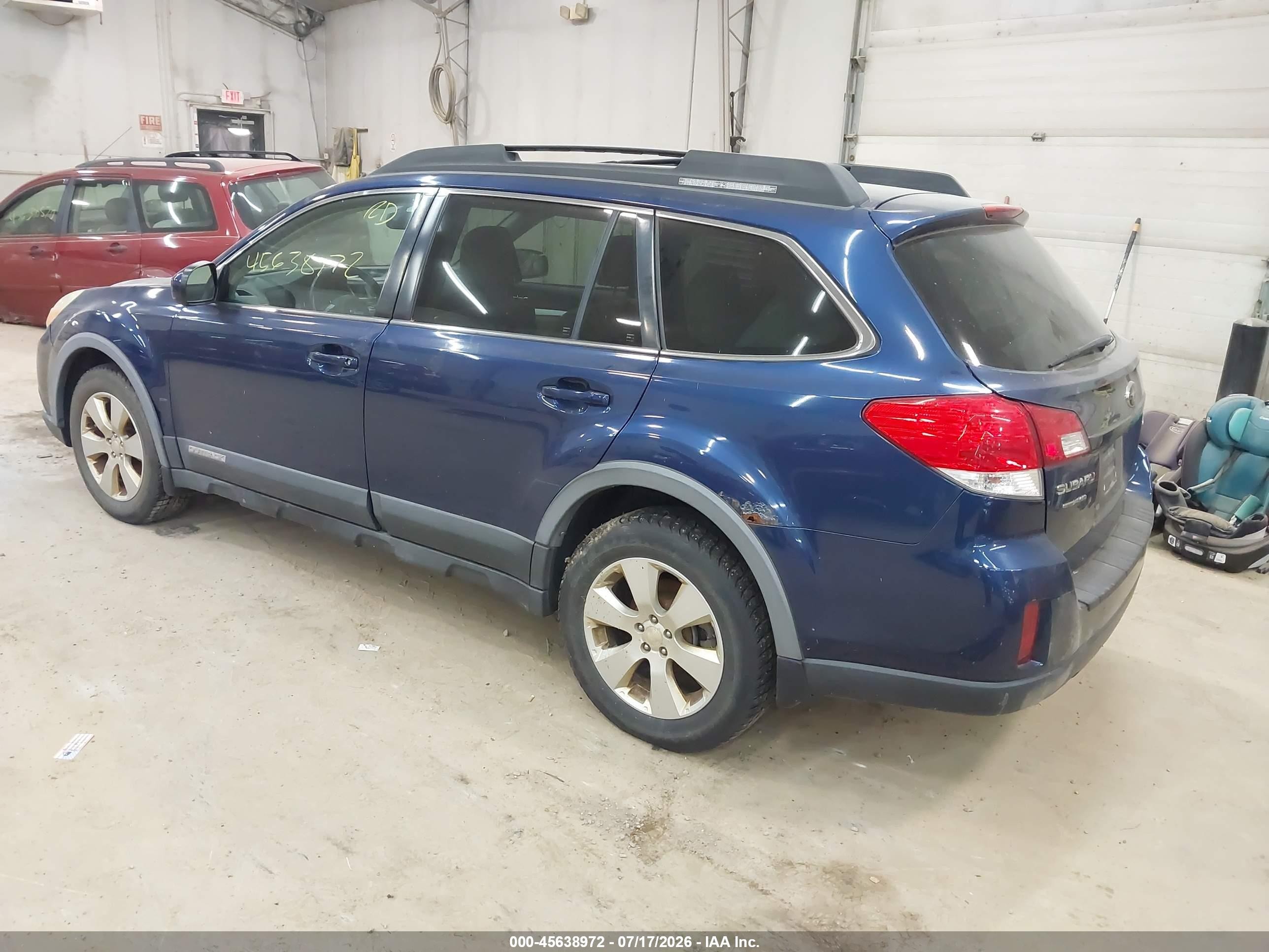 2010 Subaru Outback 2.5i Premium Blue vin: 4S4BRBGC7A3310703