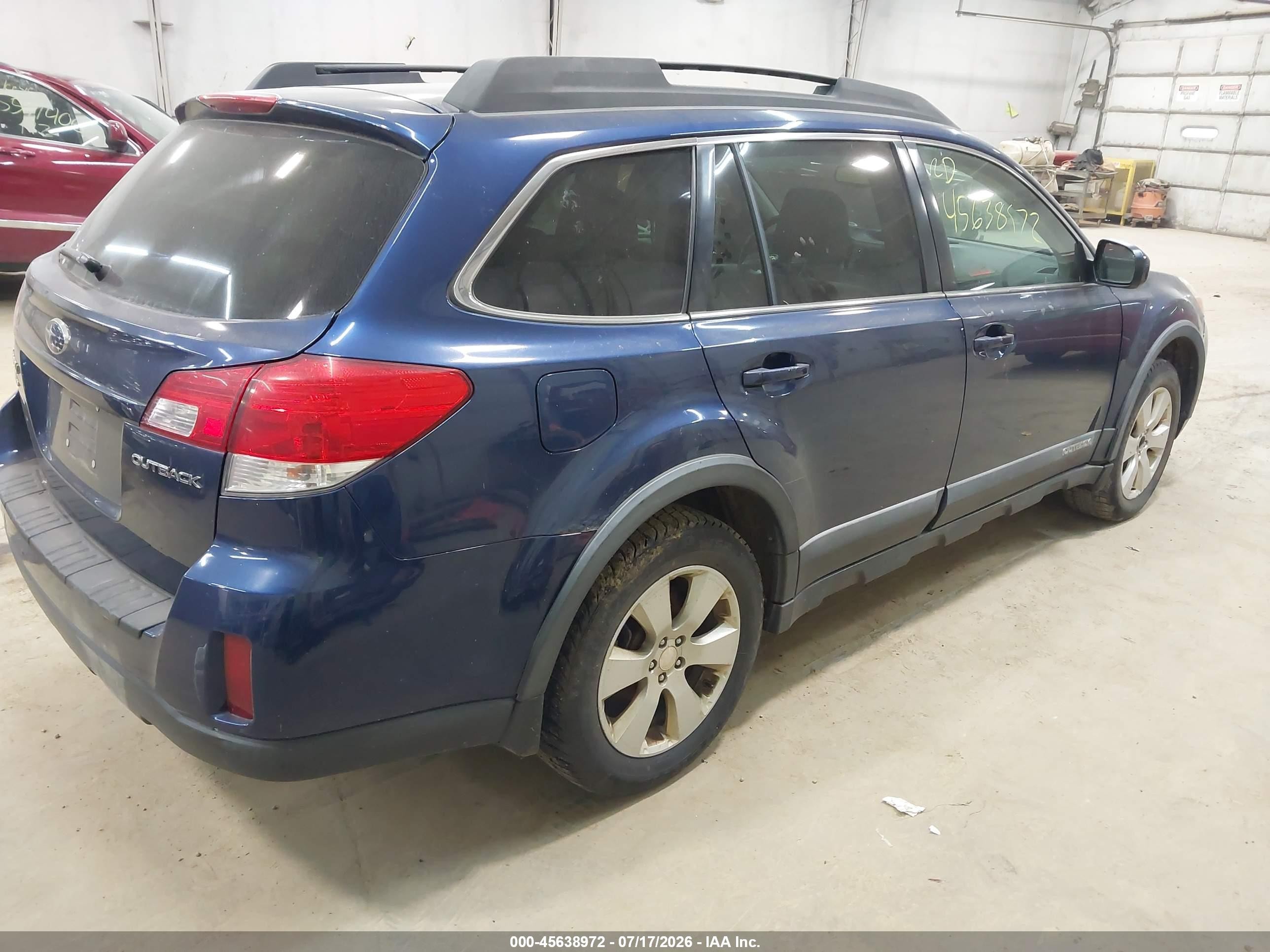 2010 Subaru Outback 2.5i Premium Blue vin: 4S4BRBGC7A3310703