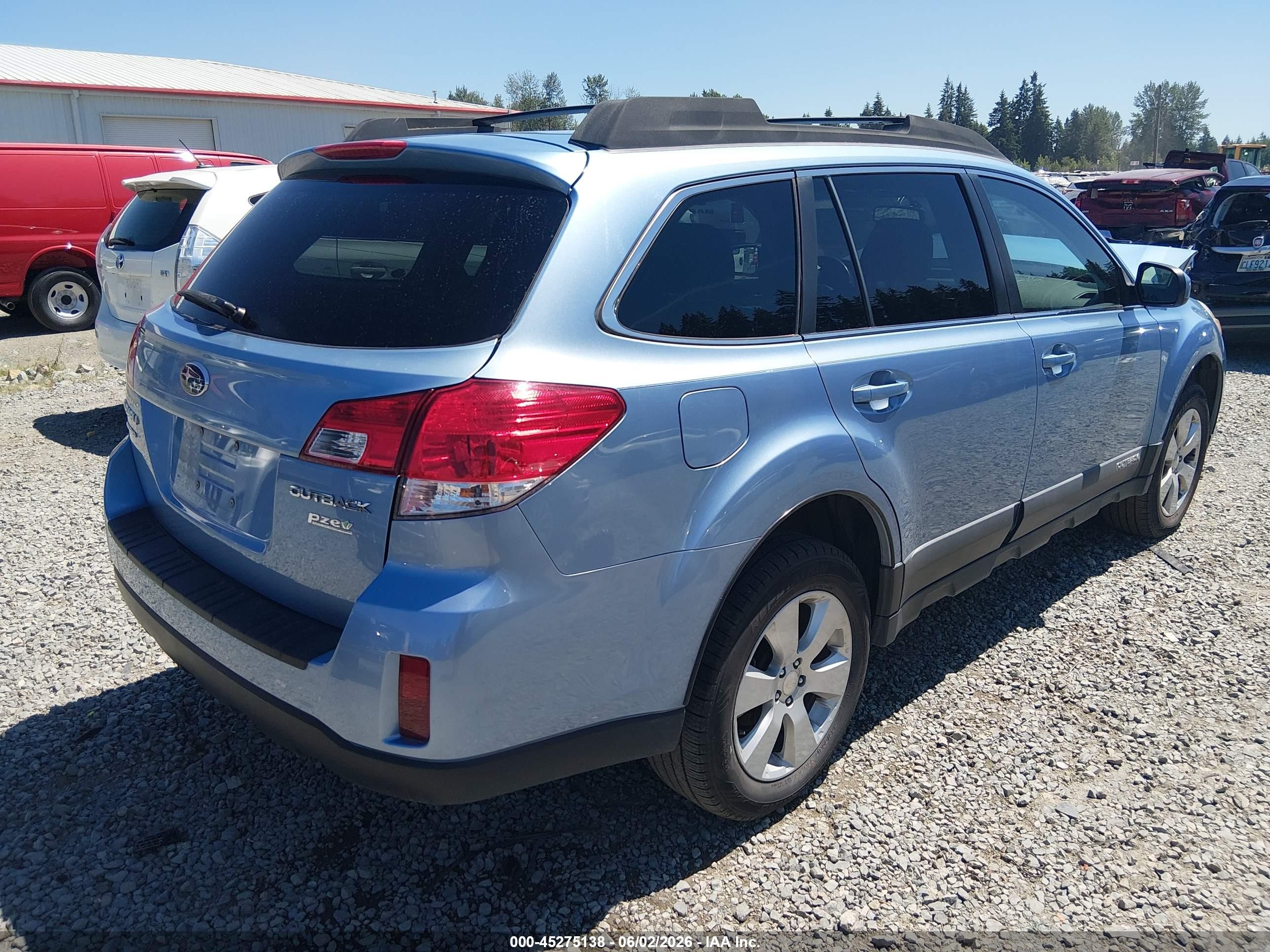2012 Subaru Outback 2.5i Premium Blue vin: 4S4BRBGC7C3210152