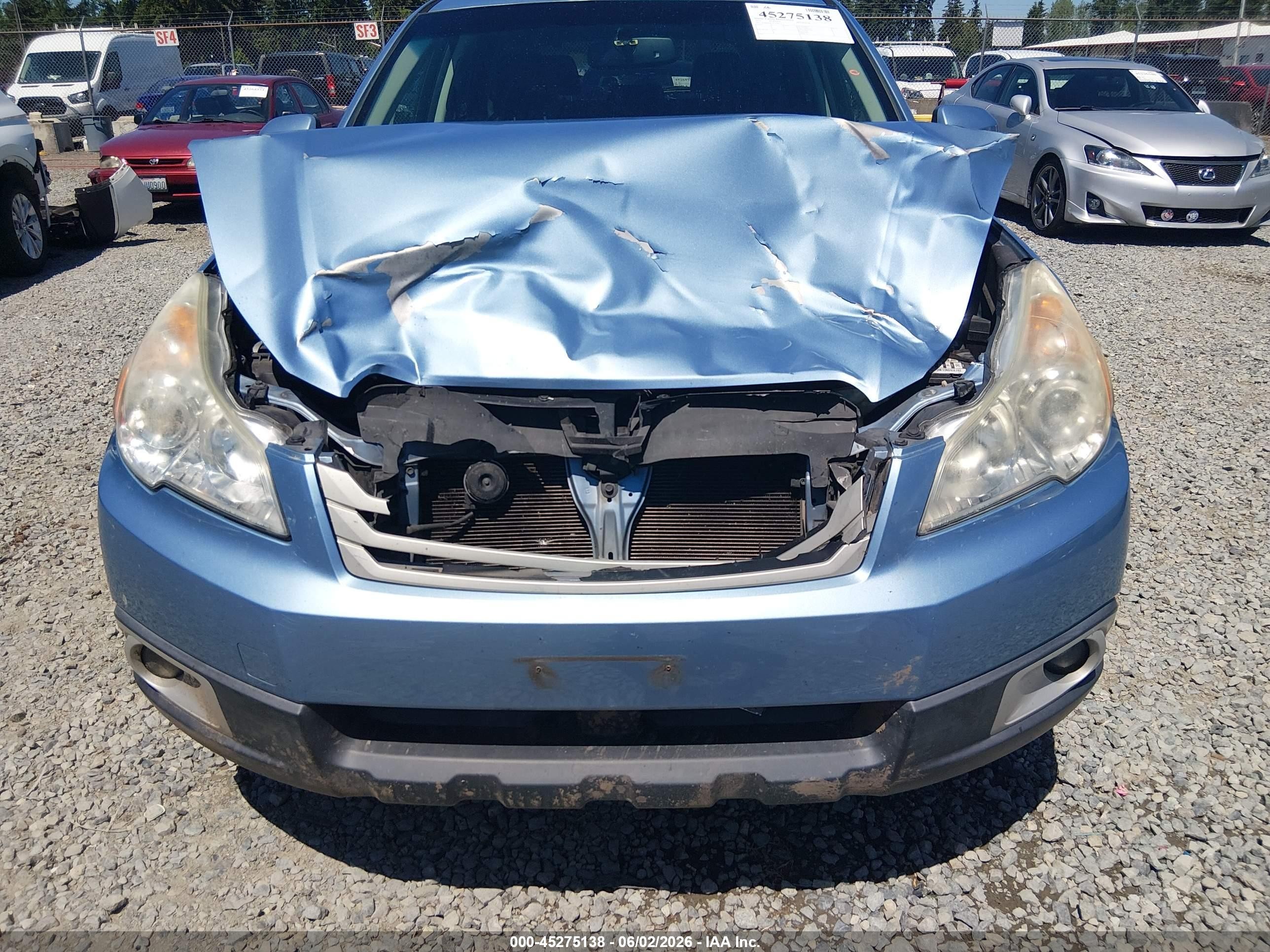 2012 Subaru Outback 2.5i Premium Blue vin: 4S4BRBGC7C3210152