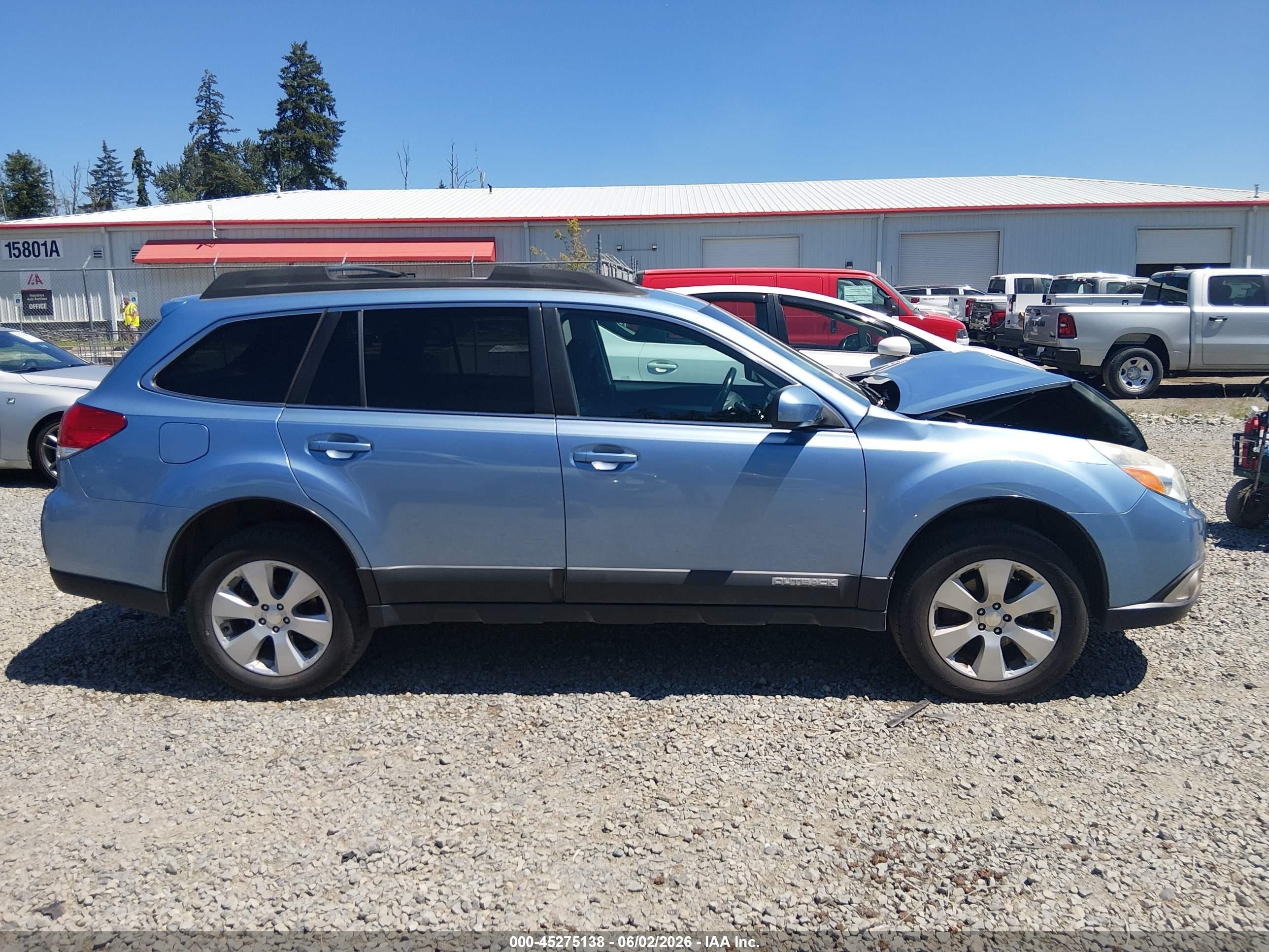 2012 Subaru Outback 2.5i Premium Blue vin: 4S4BRBGC7C3210152