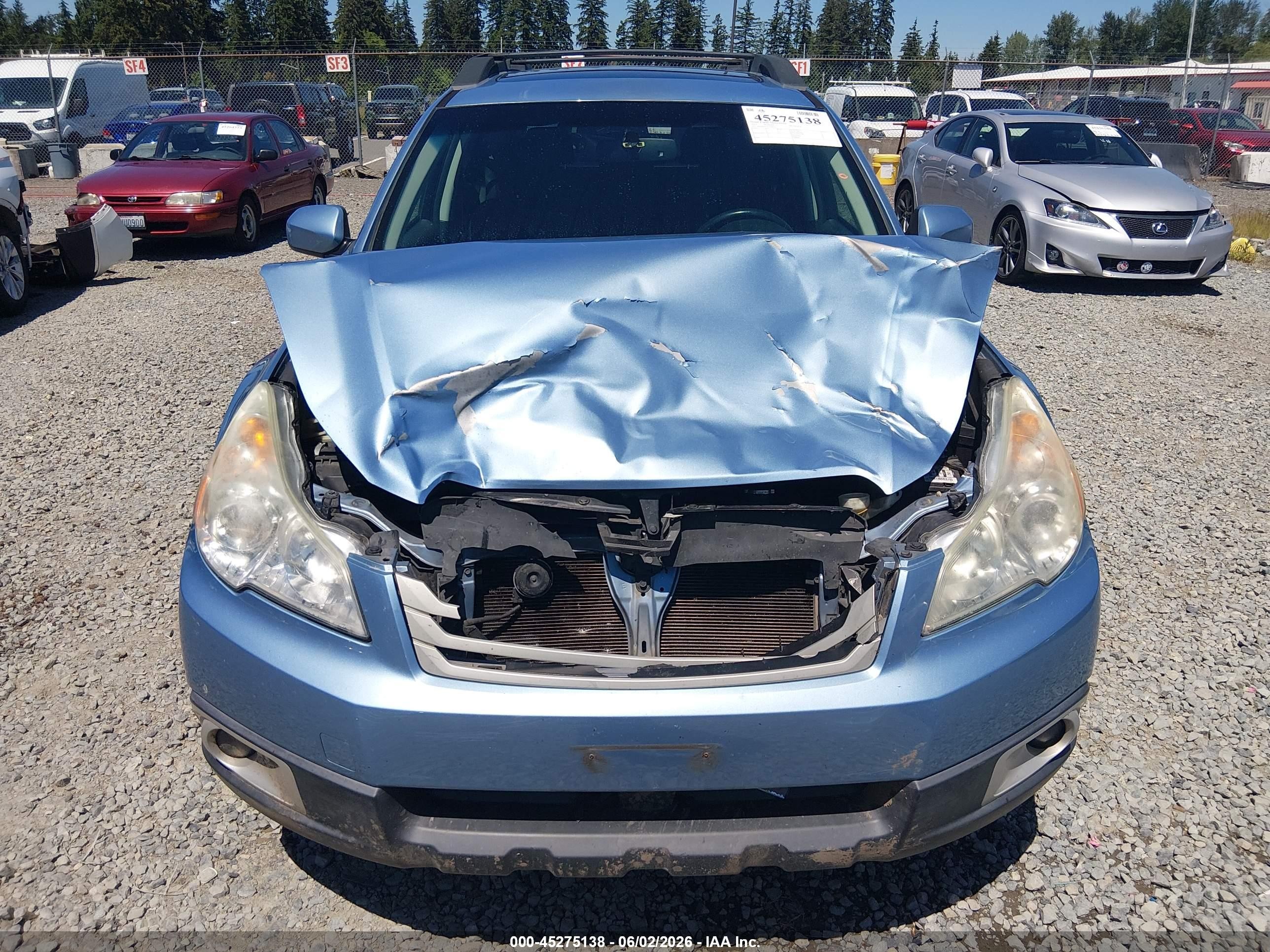 2012 Subaru Outback 2.5i Premium Blue vin: 4S4BRBGC7C3210152