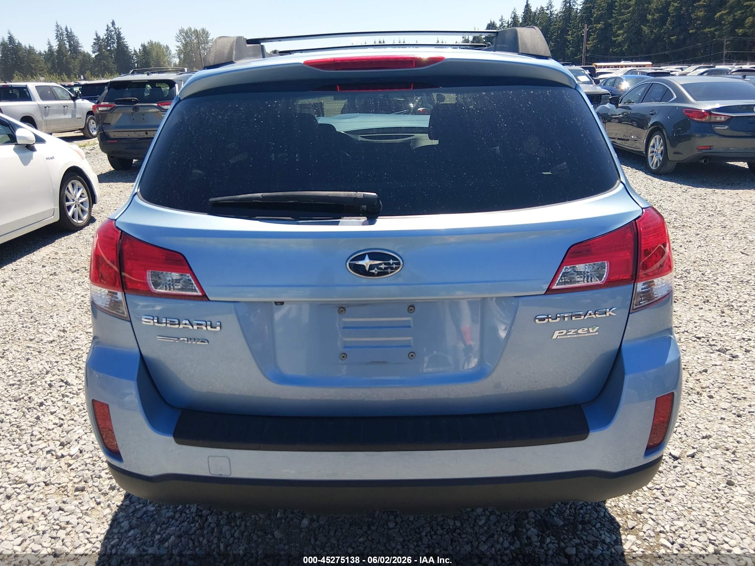 2012 Subaru Outback 2.5i Premium Blue vin: 4S4BRBGC7C3210152