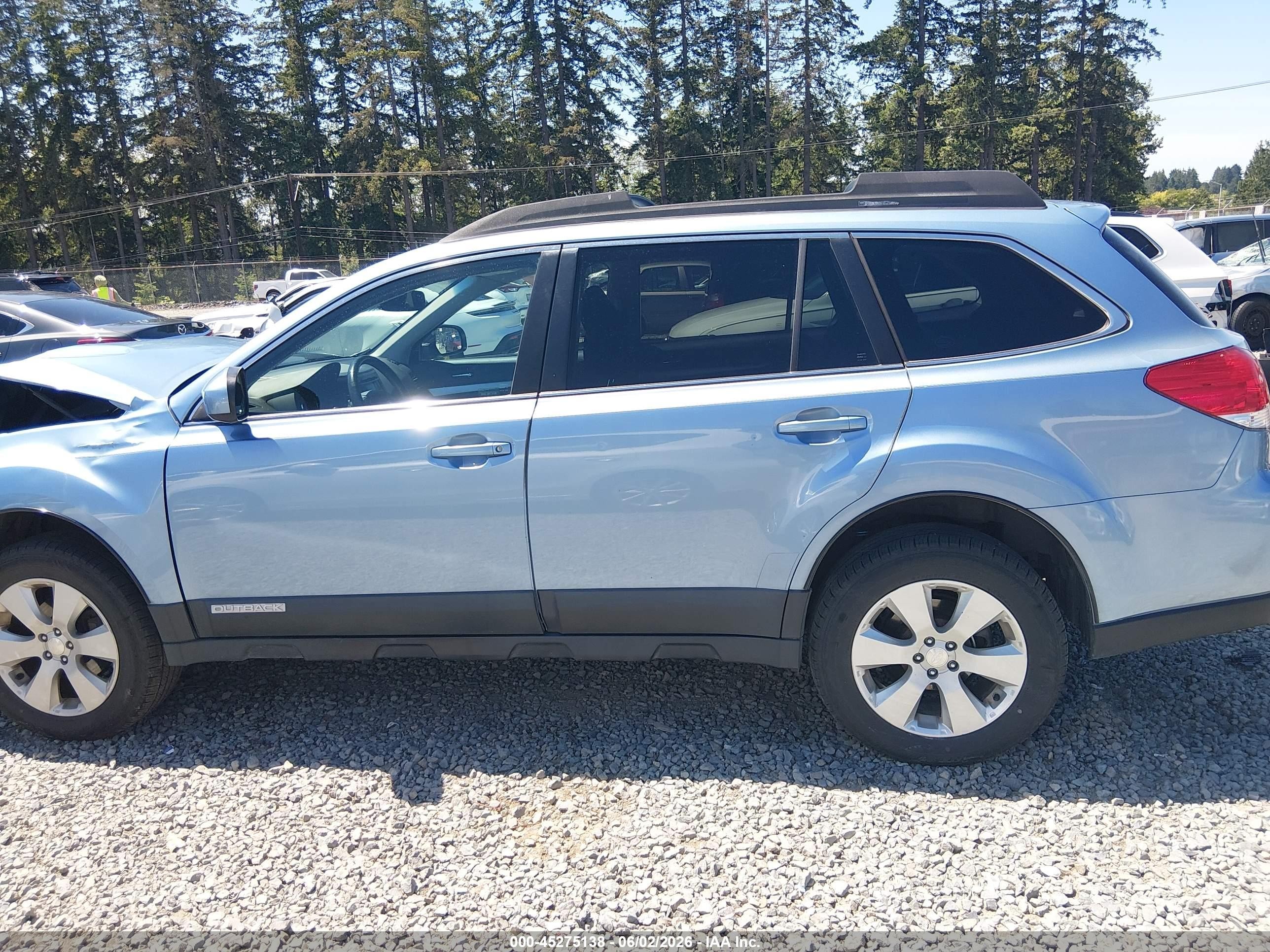 2012 Subaru Outback 2.5i Premium Blue vin: 4S4BRBGC7C3210152