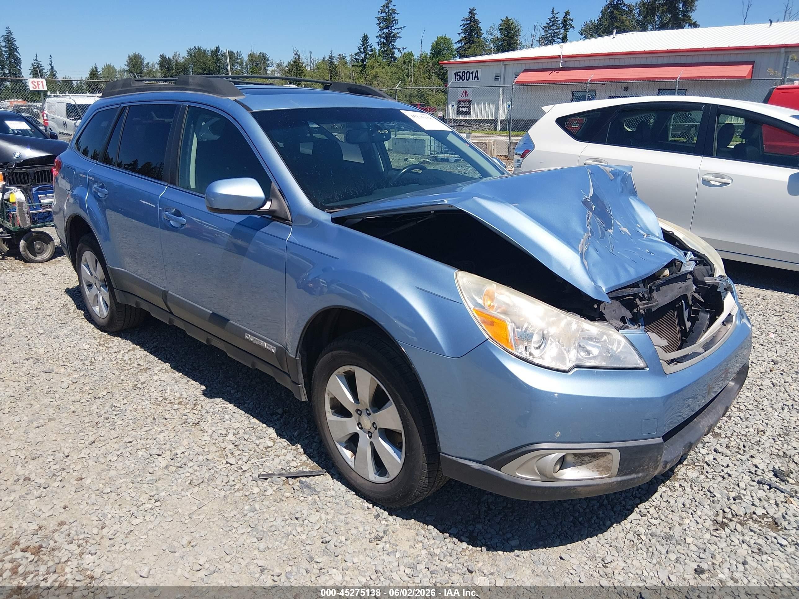 2012 Subaru Outback 2.5i Premium Blue vin: 4S4BRBGC7C3210152