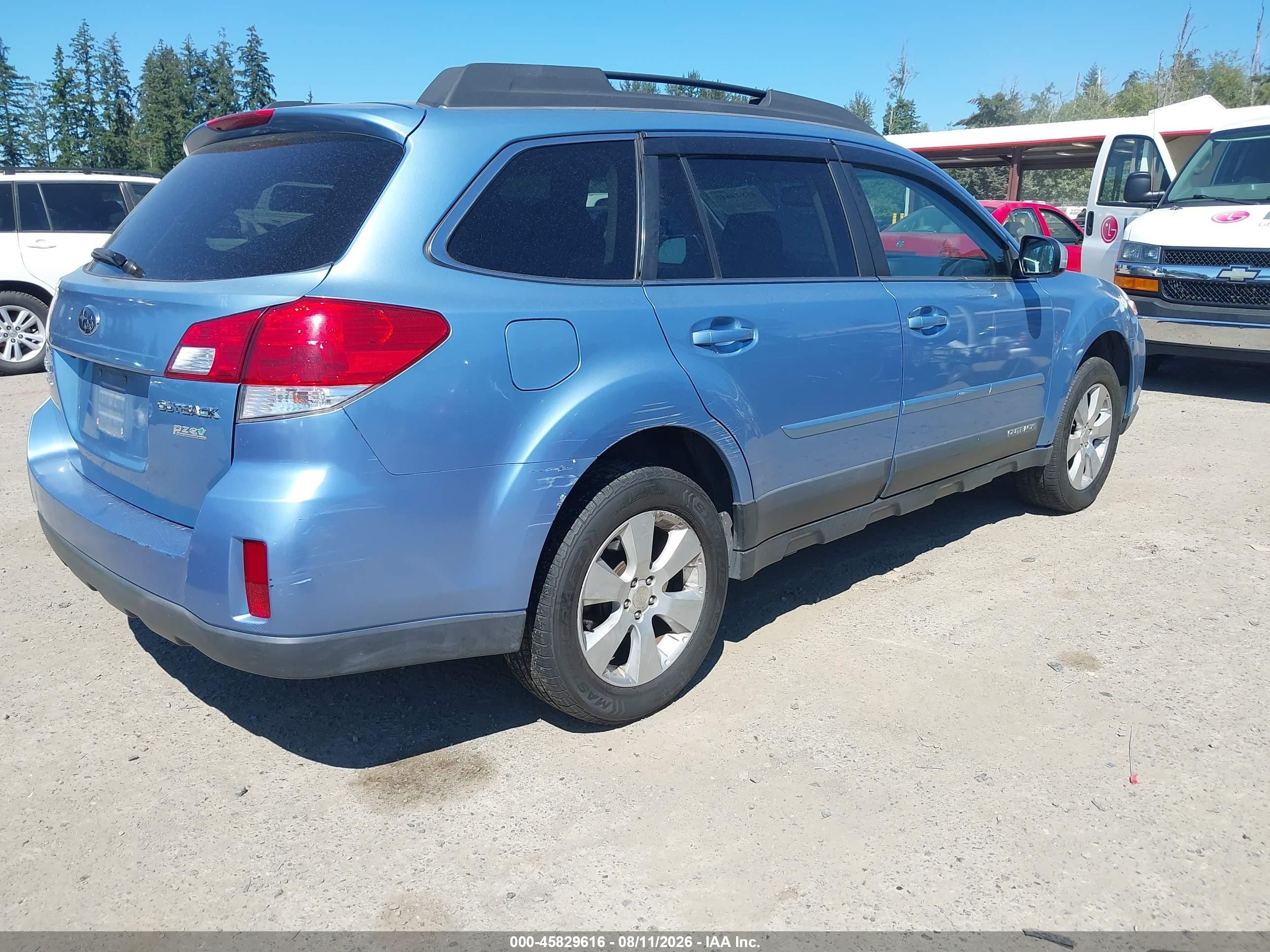 2012 Subaru Outback 2.5i Premium Blue vin: 4S4BRBGC7C3268391