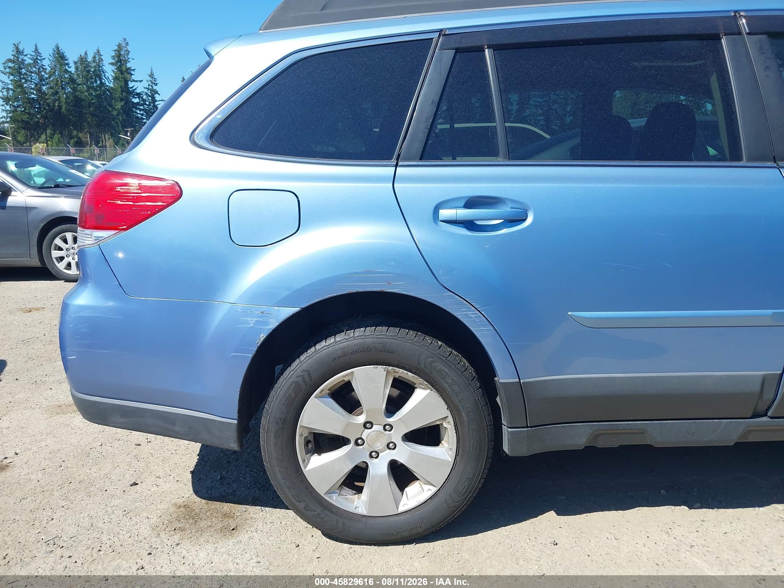 2012 Subaru Outback 2.5i Premium Blue vin: 4S4BRBGC7C3268391