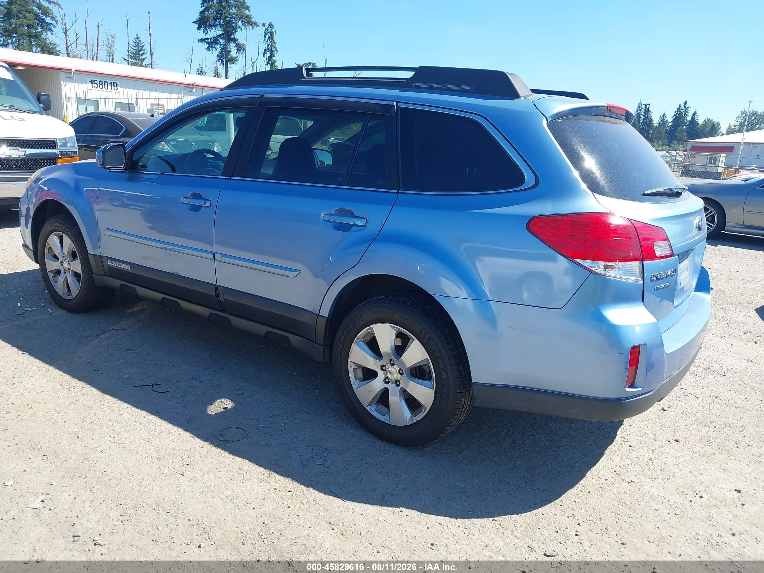 2012 Subaru Outback 2.5i Premium Blue vin: 4S4BRBGC7C3268391