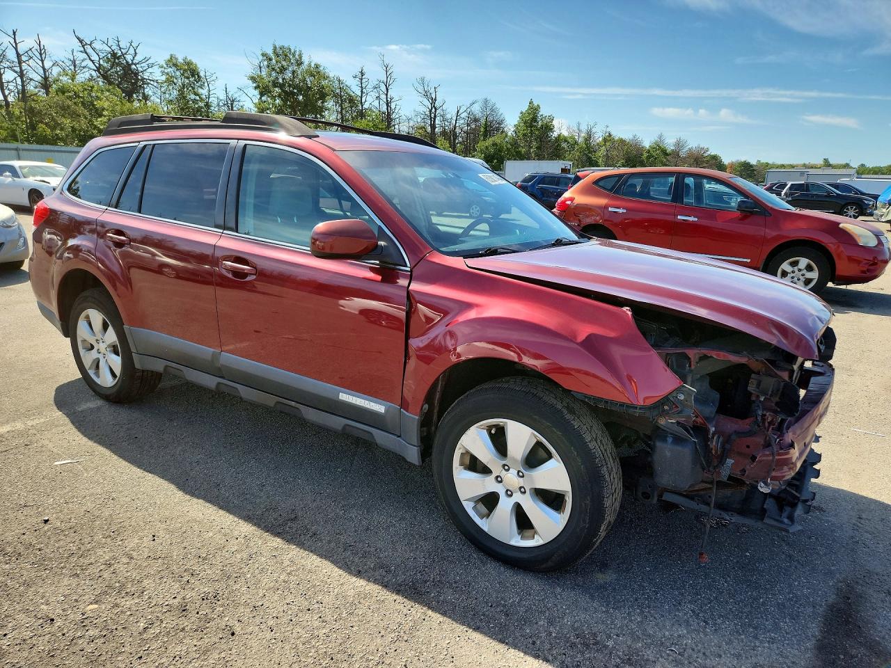 2011 Subaru Outback 2.5i Premium Красный vin: 4S4BRBGC8B3352671