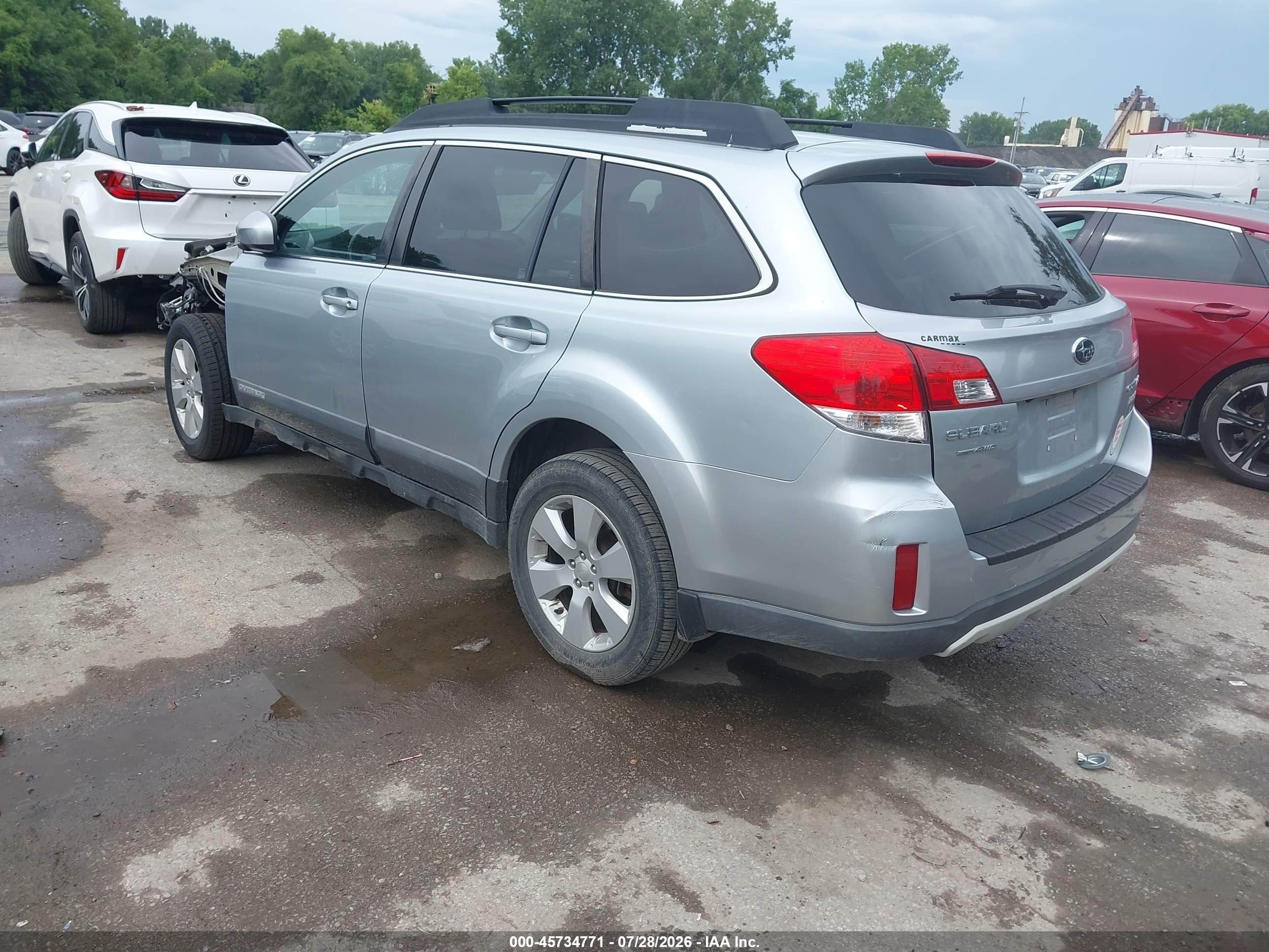 2012 Subaru Outback 2.5i Premium Silver vin: 4S4BRBGC8C3264026