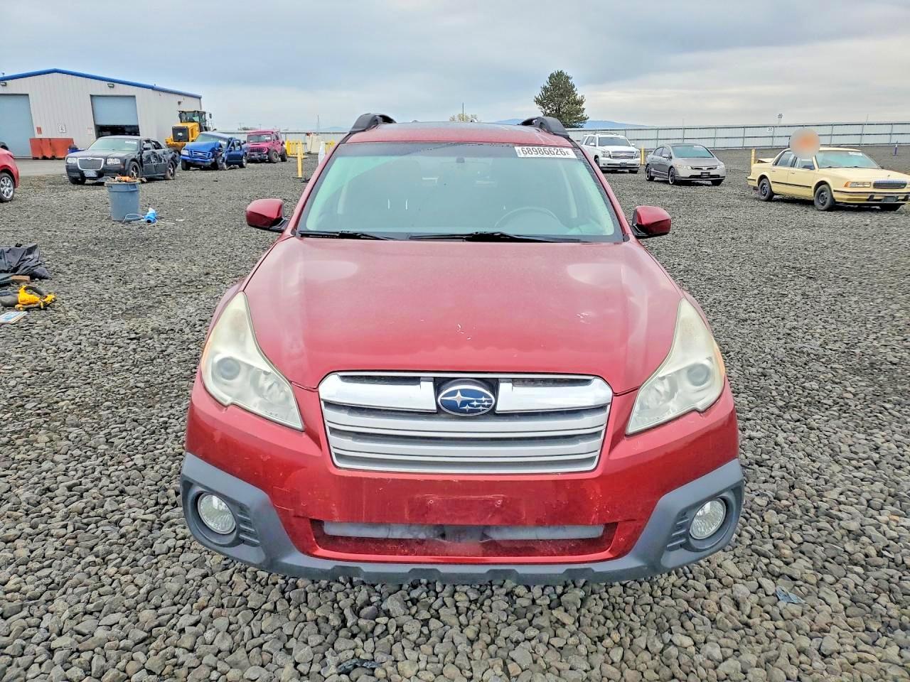 2013 Subaru Outback 2.5i Premium Red vin: 4S4BRBGC8D3284861