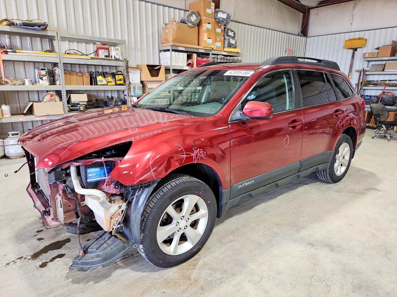 2013 Subaru Outback 2.5i Premium Red vin: 4S4BRBGC8D3319253