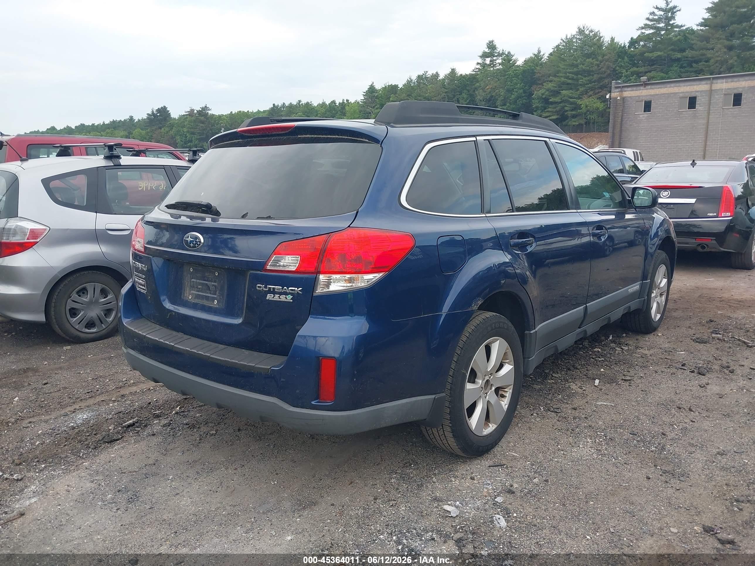 2011 Subaru Outback 2.5i Premium Синий vin: 4S4BRBGC9B3322613