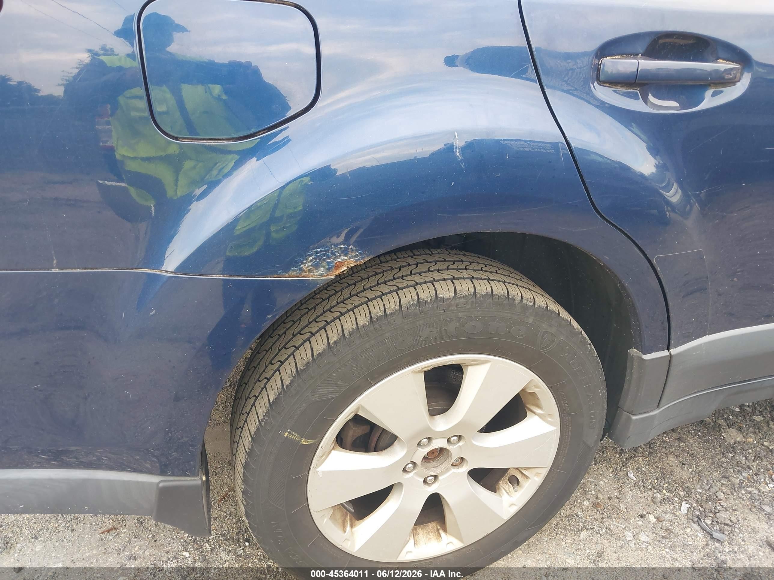 2011 Subaru Outback 2.5i Premium Синий vin: 4S4BRBGC9B3322613