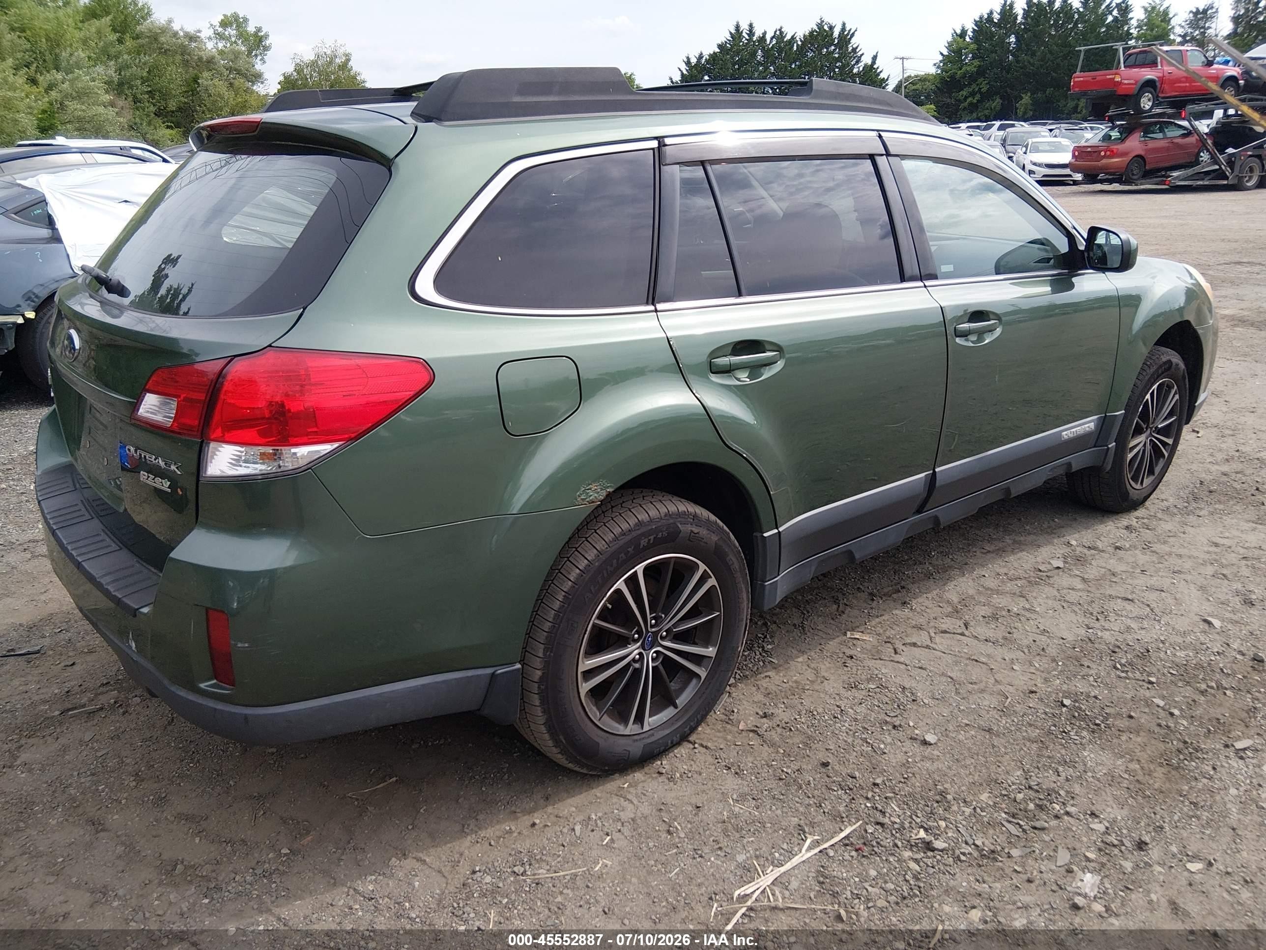 2012 Subaru Outback 2.5i Premium Green vin: 4S4BRBGC9C3234033