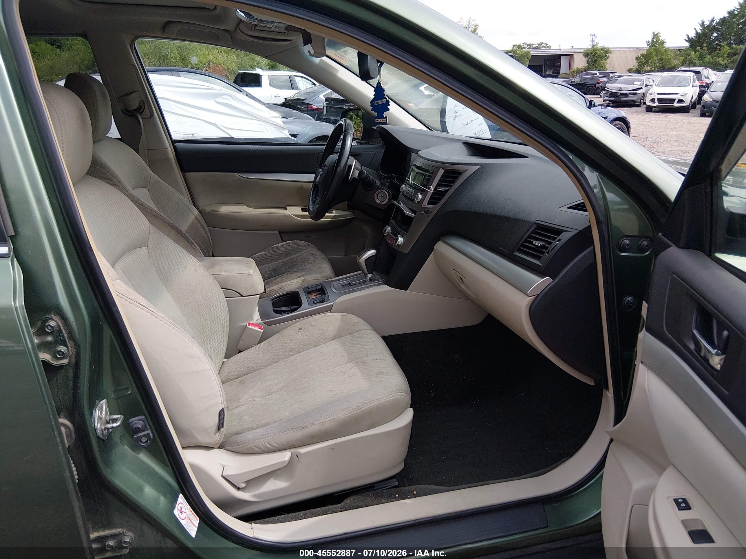 2012 Subaru Outback 2.5i Premium Green vin: 4S4BRBGC9C3234033