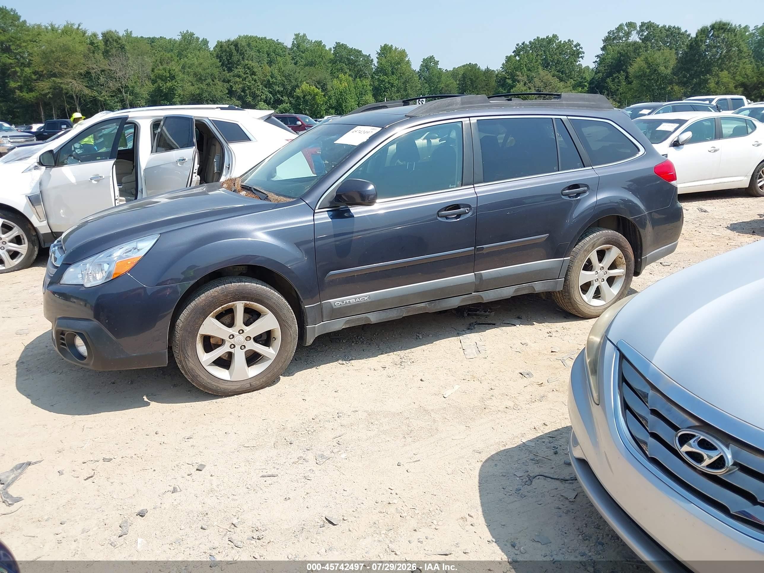 2013 Subaru Outback 2.5i Premium Gray vin: 4S4BRBGC9D3249181