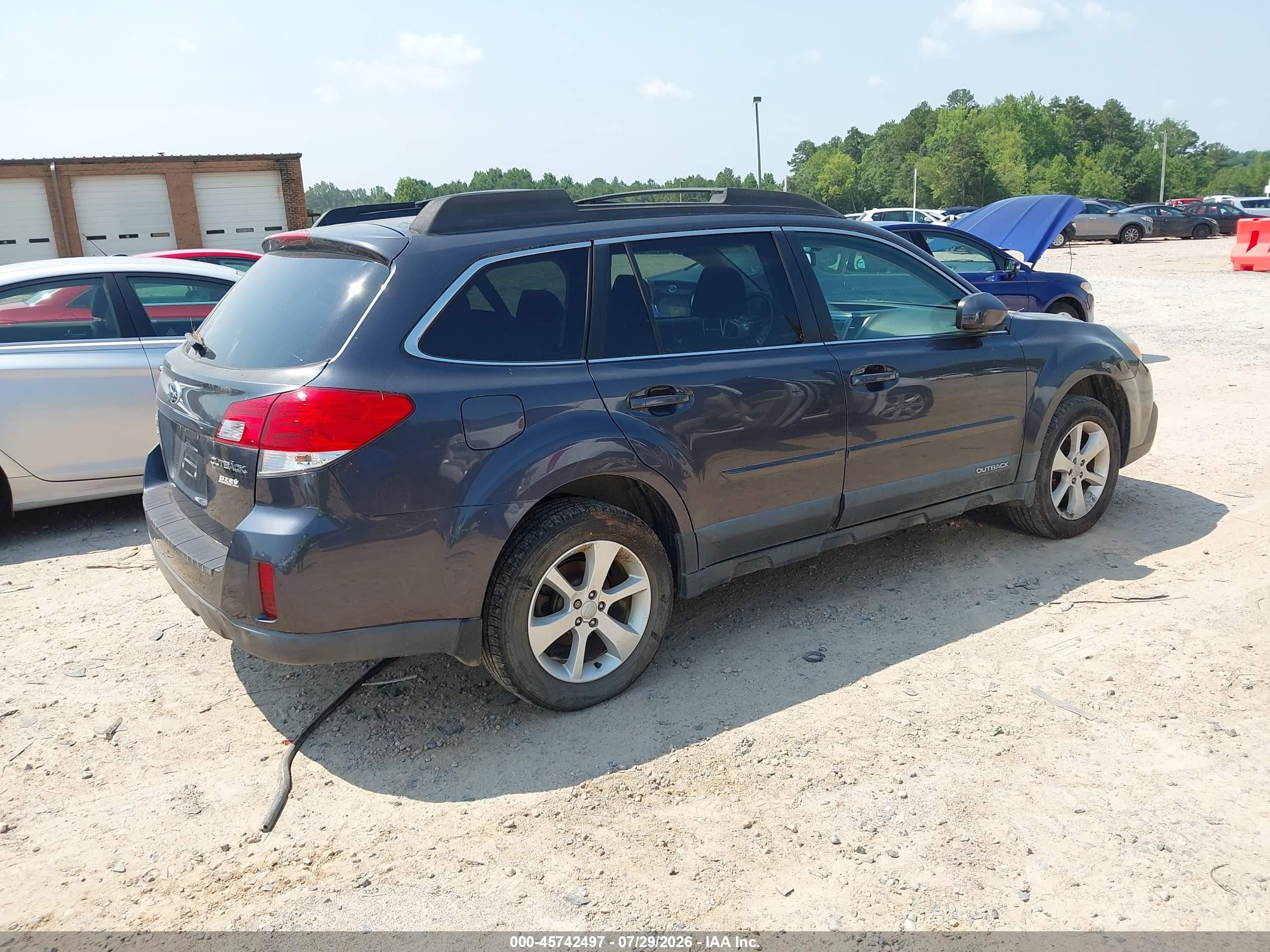 2013 Subaru Outback 2.5i Premium Gray vin: 4S4BRBGC9D3249181